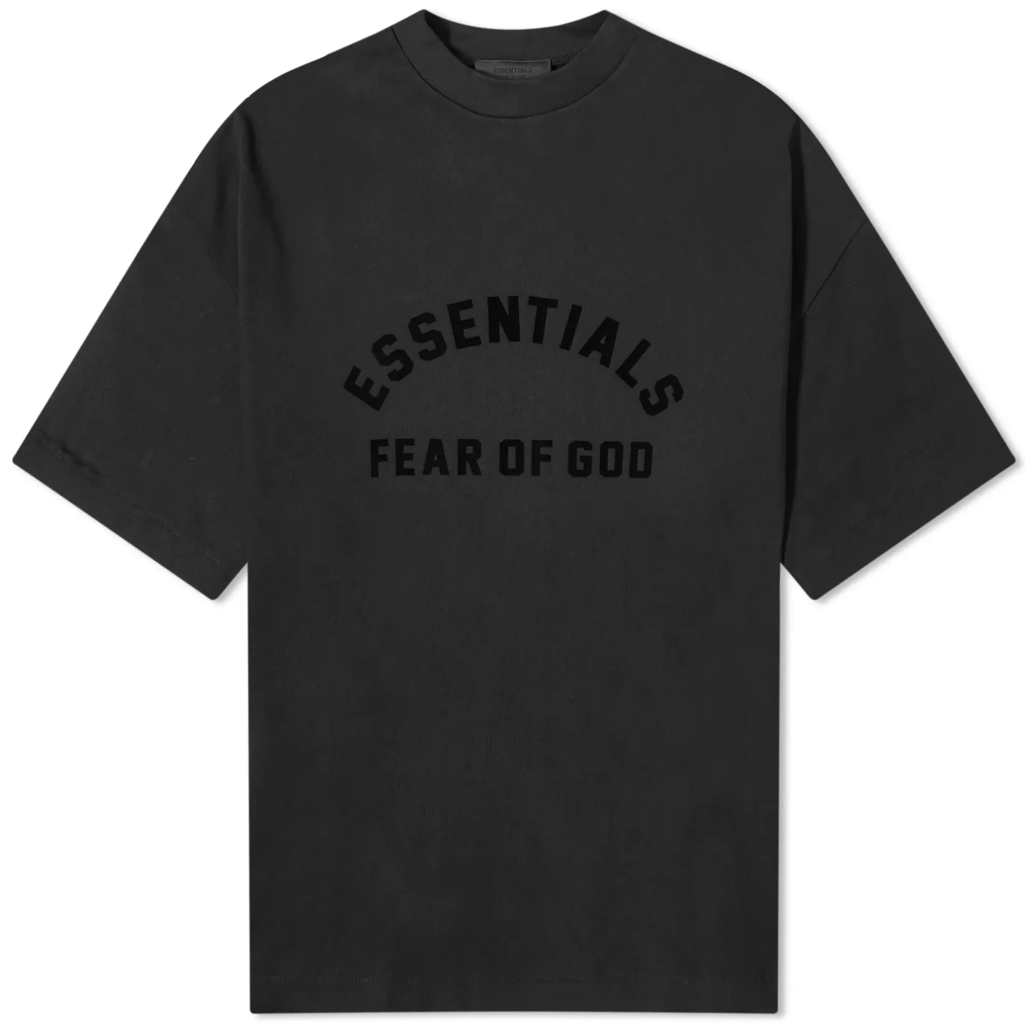 Fear of God ESSENTIALS Men's Spring Printed Logo T-Shirt Jet Black