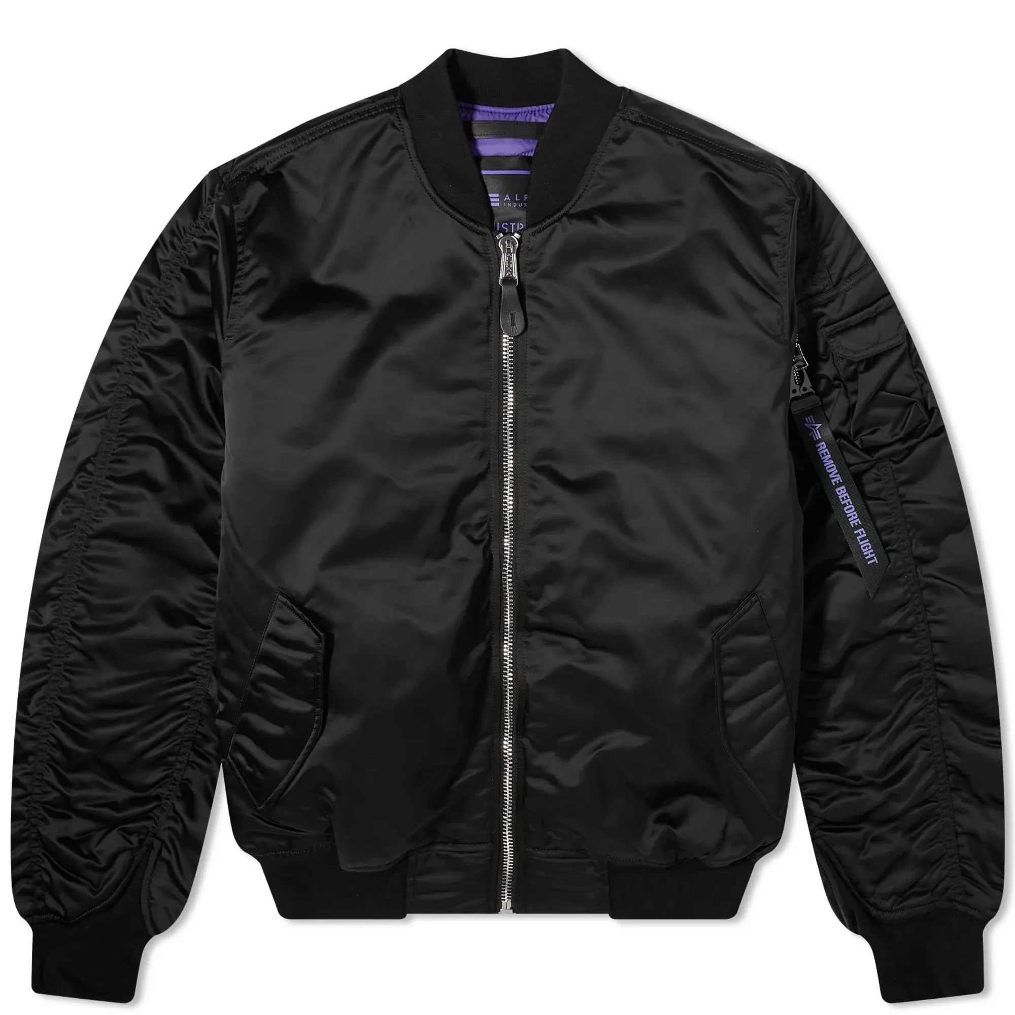 Alpha Industries Bomber & Flight Jackets-Ma-1 Uv Men Bomber Jackets Black