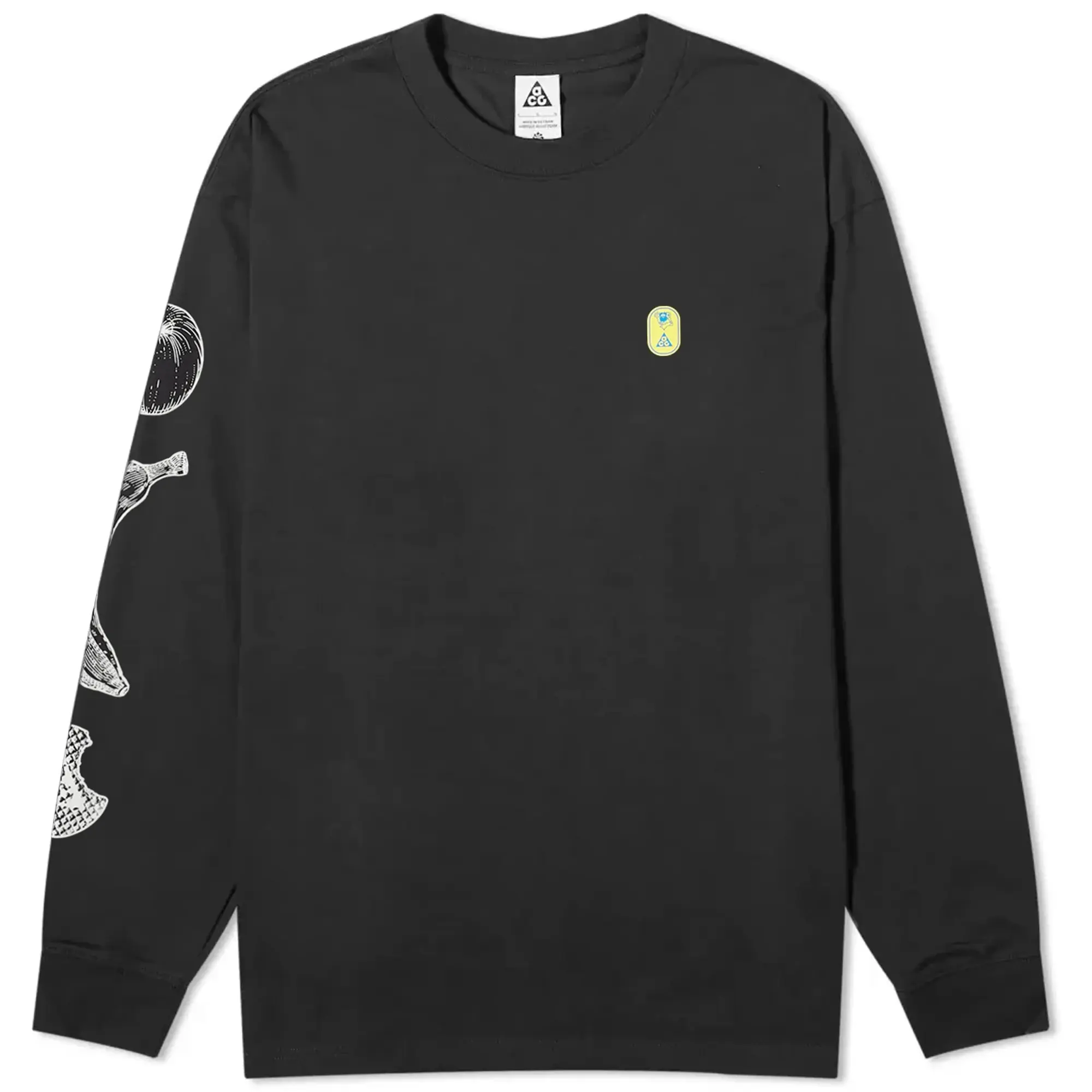 Nike Men's ACG Hike Snacks Dri-Fit Long Sleeve T-Shirt Black