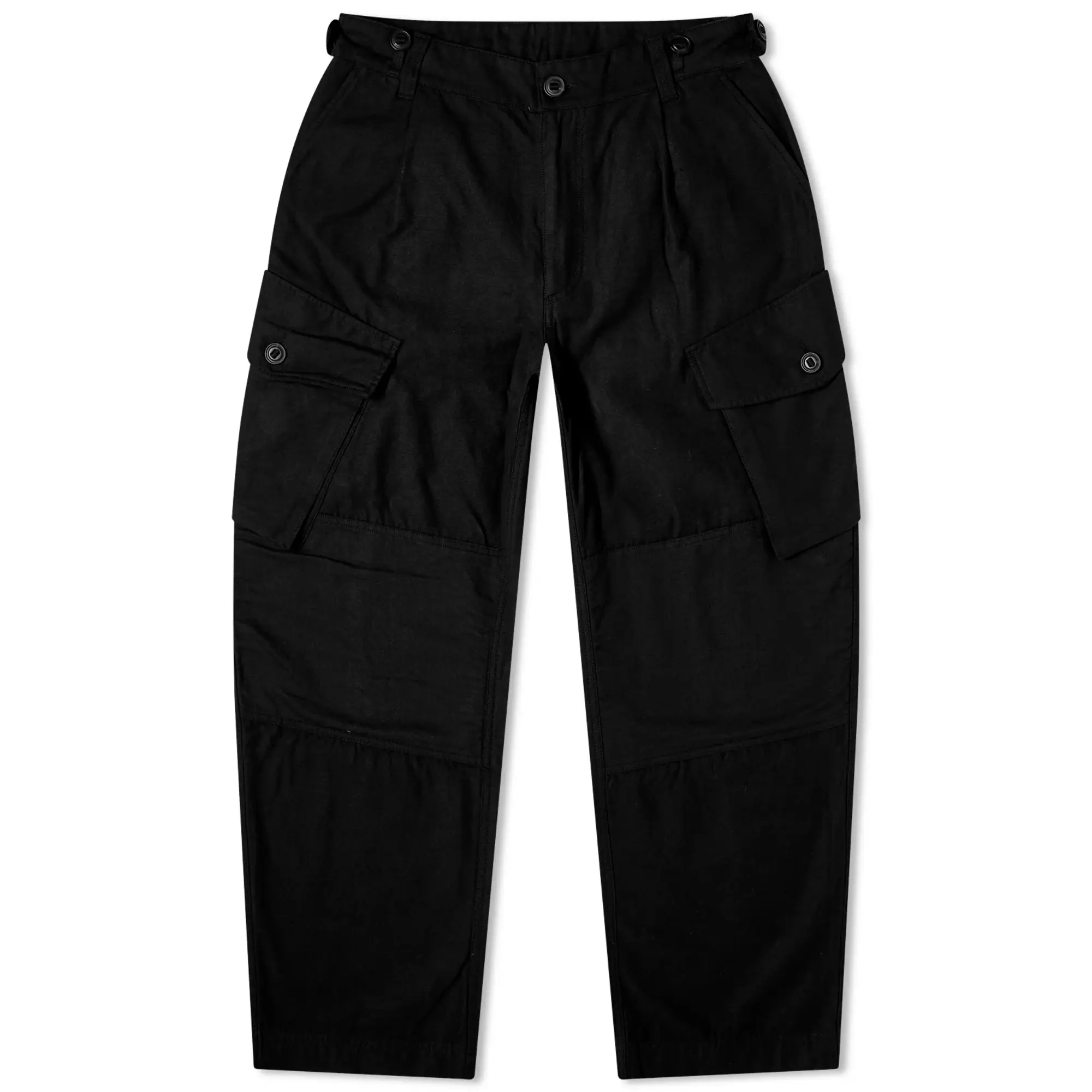 FrizmWORKS Men's Backsatin Royal Navy Combat Trousers Black