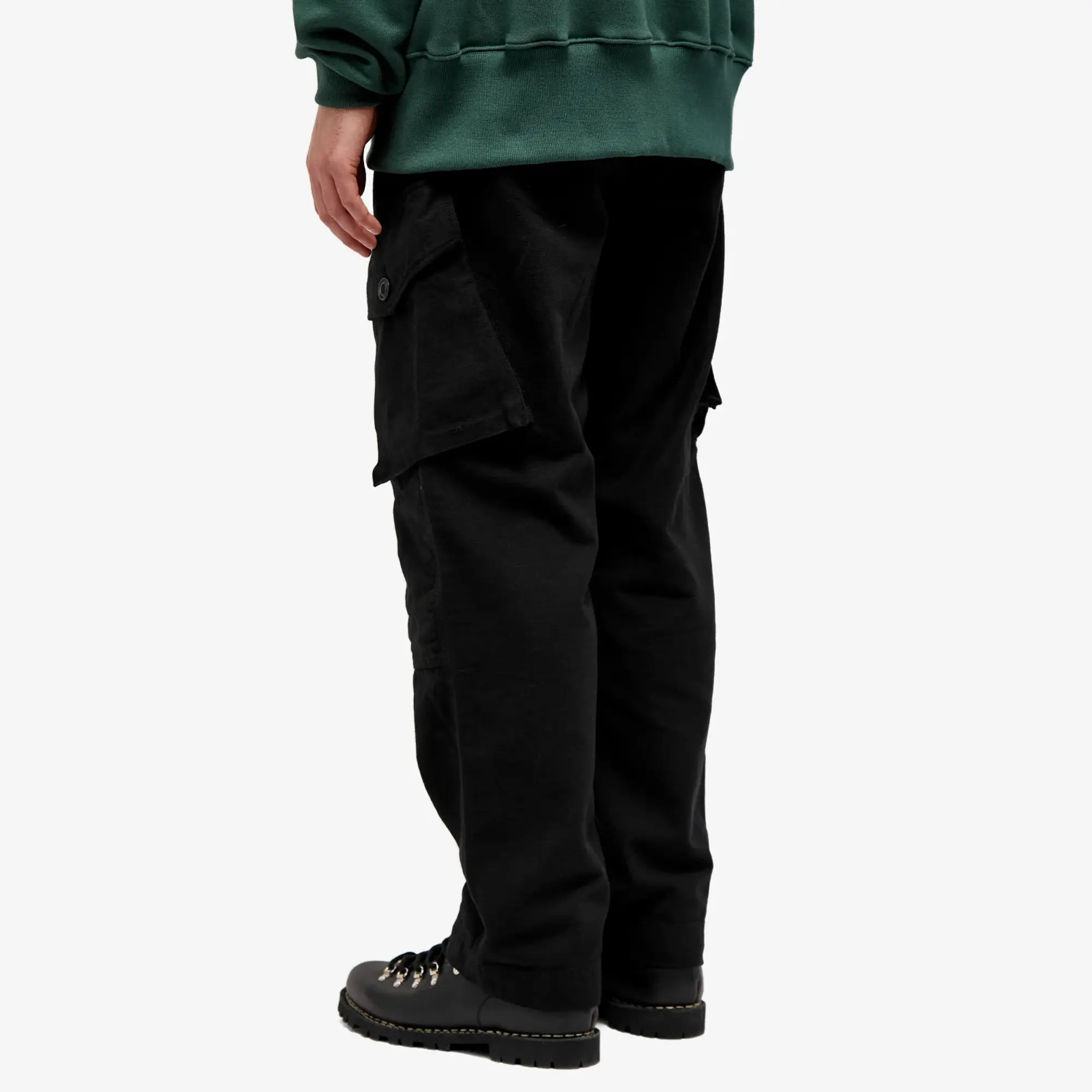 FrizmWORKS Men's Backsatin Royal Navy Combat Trousers Black