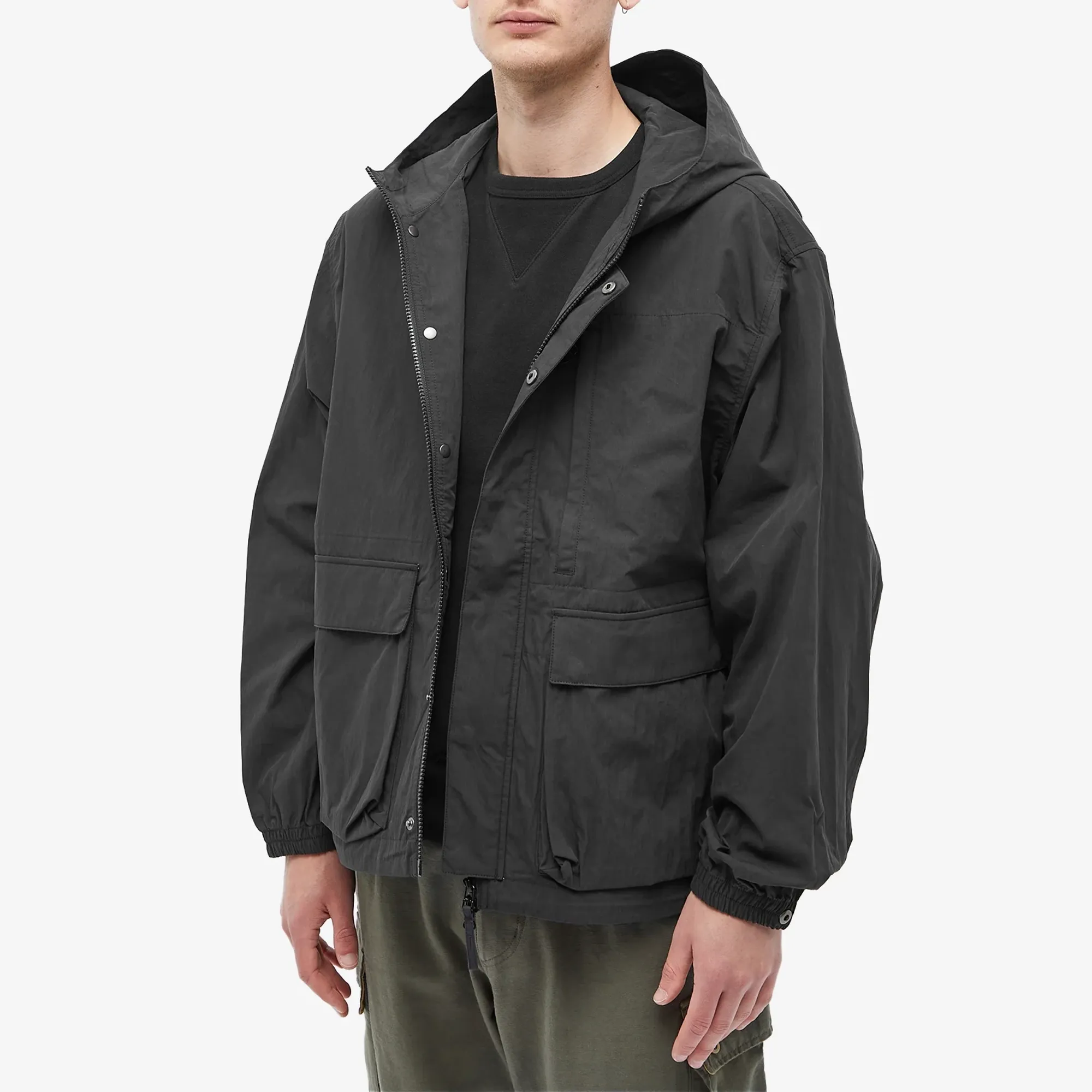 FrizmWORKS Men's CN Utility Parka Jacket Black | FZW2023SSOT016
