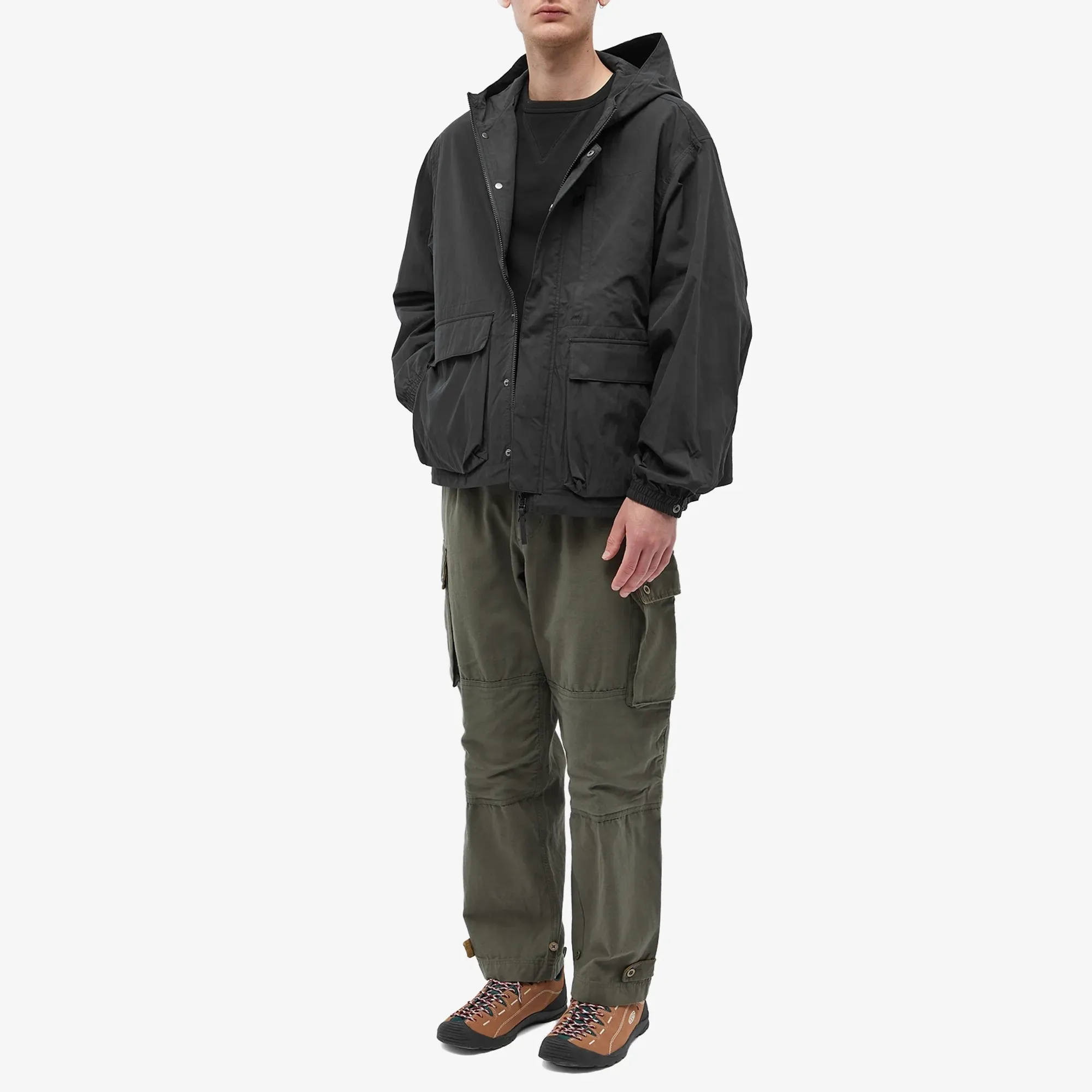 FrizmWORKS Men's CN Utility Parka Jacket Black | FZW2023SSOT016
