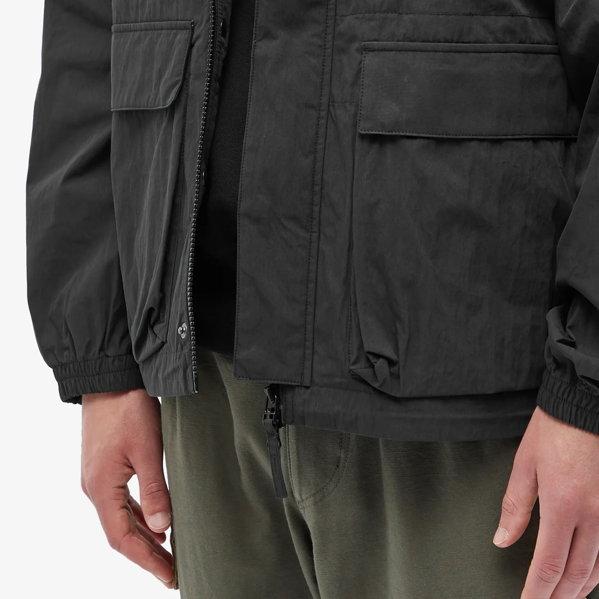FrizmWORKS Men's CN Utility Parka Jacket Black | FZW2023SSOT016