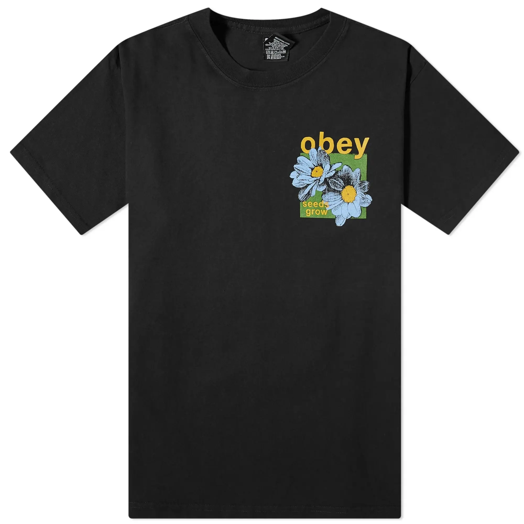 Obey Seeds Grow T-Shirt, Black