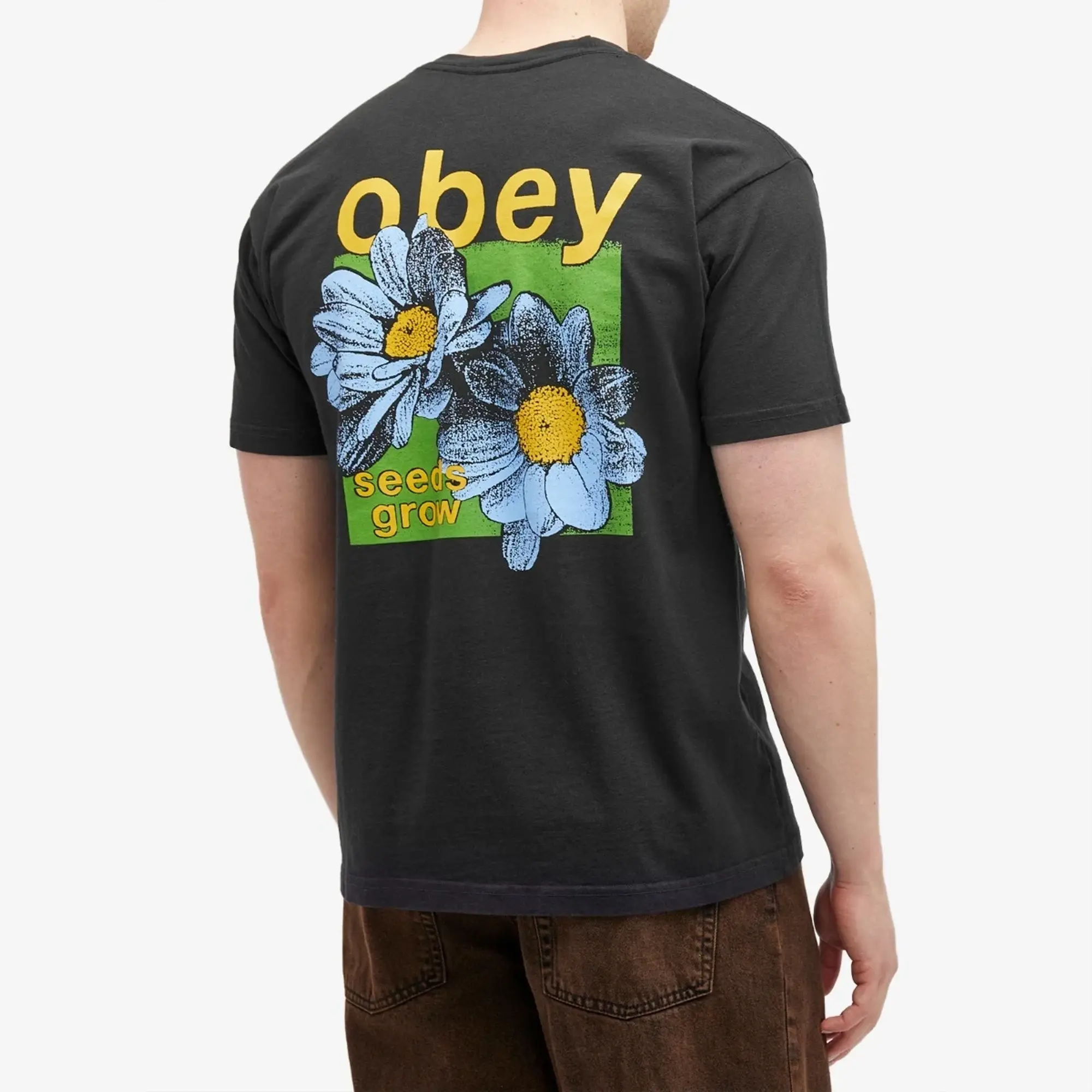 Obey Seeds Grow T-Shirt, Black