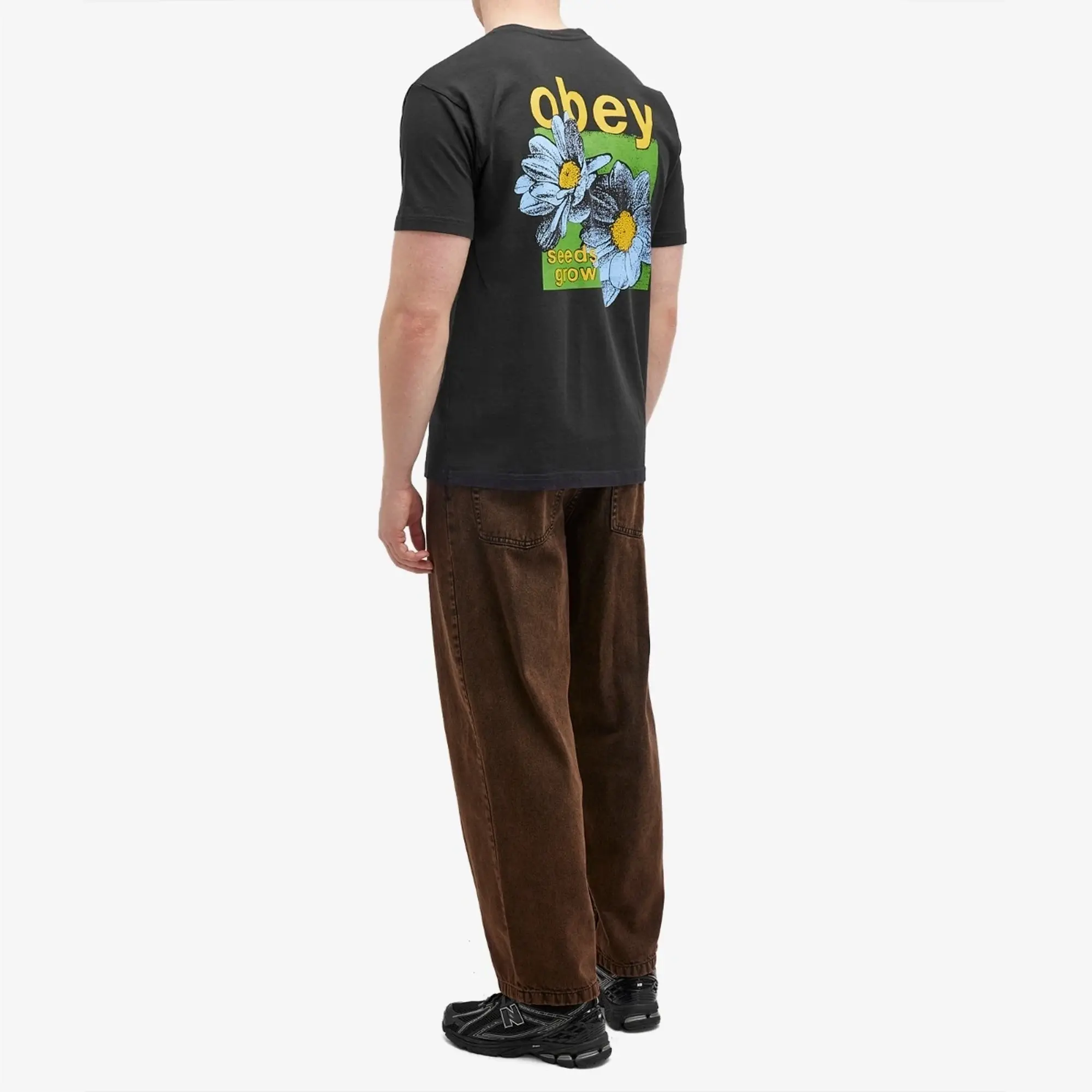 Obey Seeds Grow T-Shirt, Black