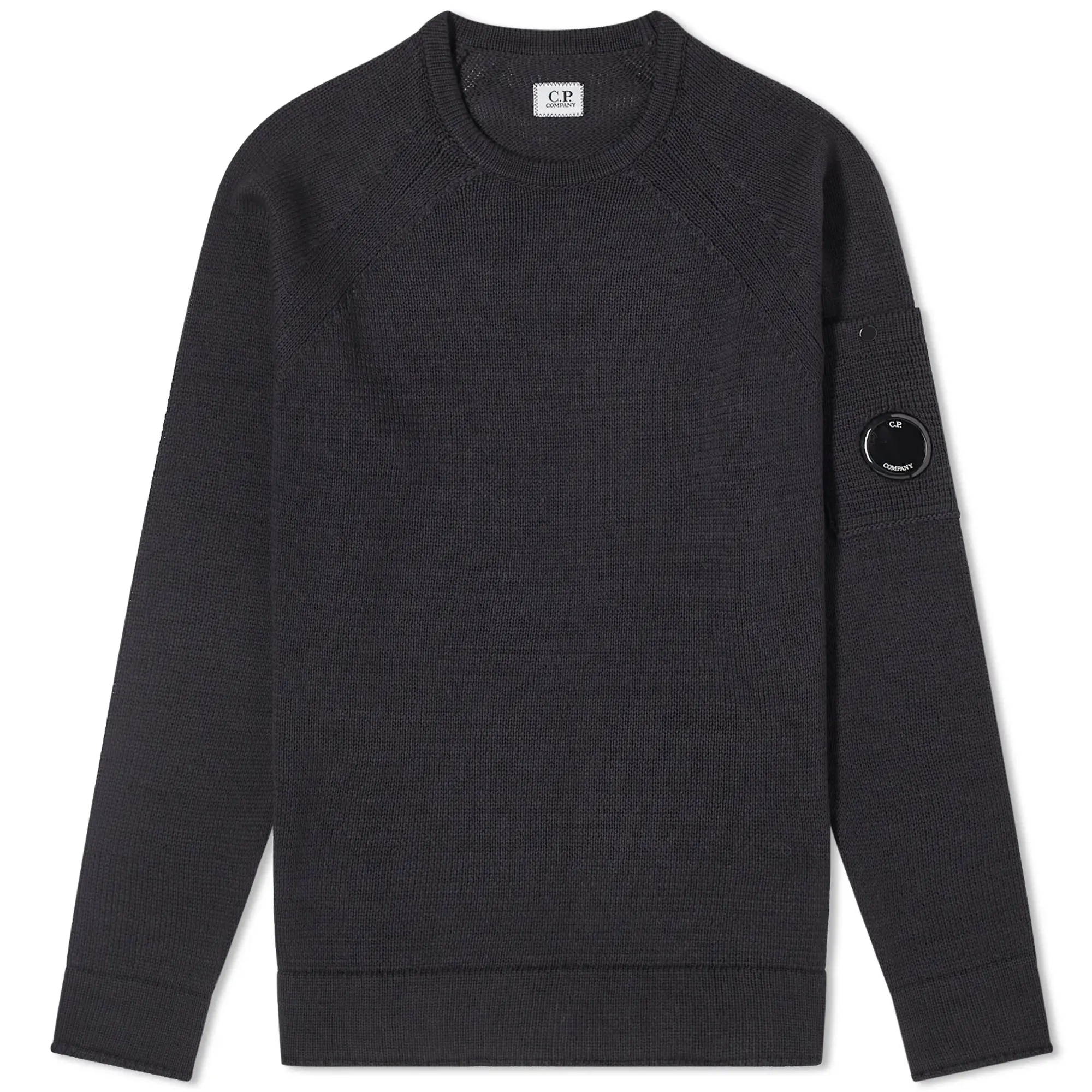 C.P. Company Men's Lens Knit Jumper Total Eclipse