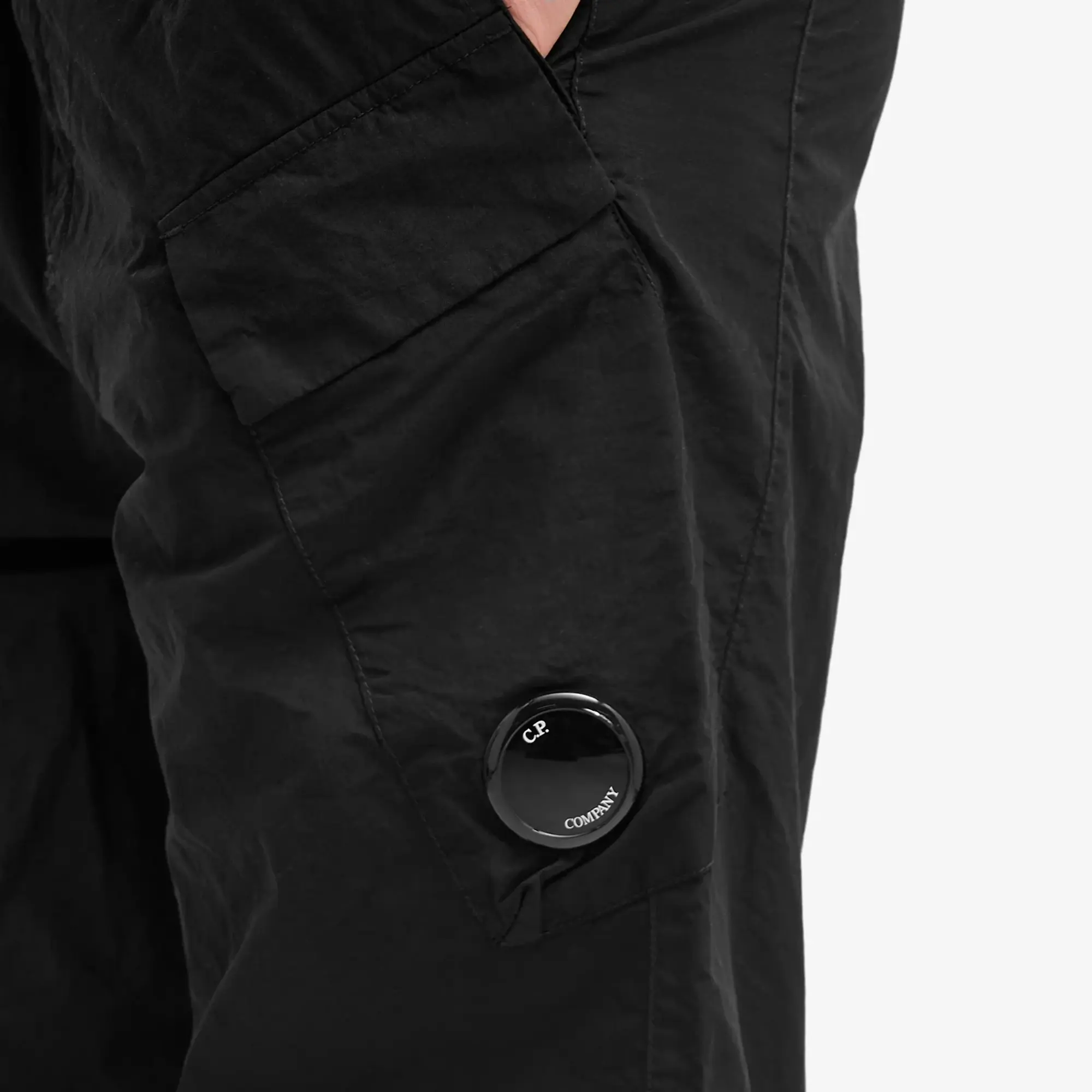 C.P. Company Flatt Nylon Regular Utility Pants - Black