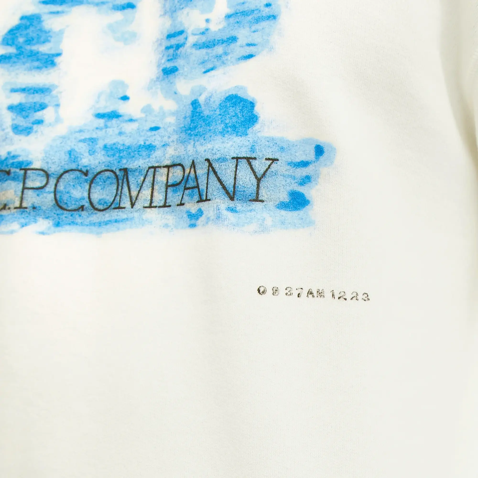 C.P. Company Men's Artisinal Logo Sweat Gauze White
