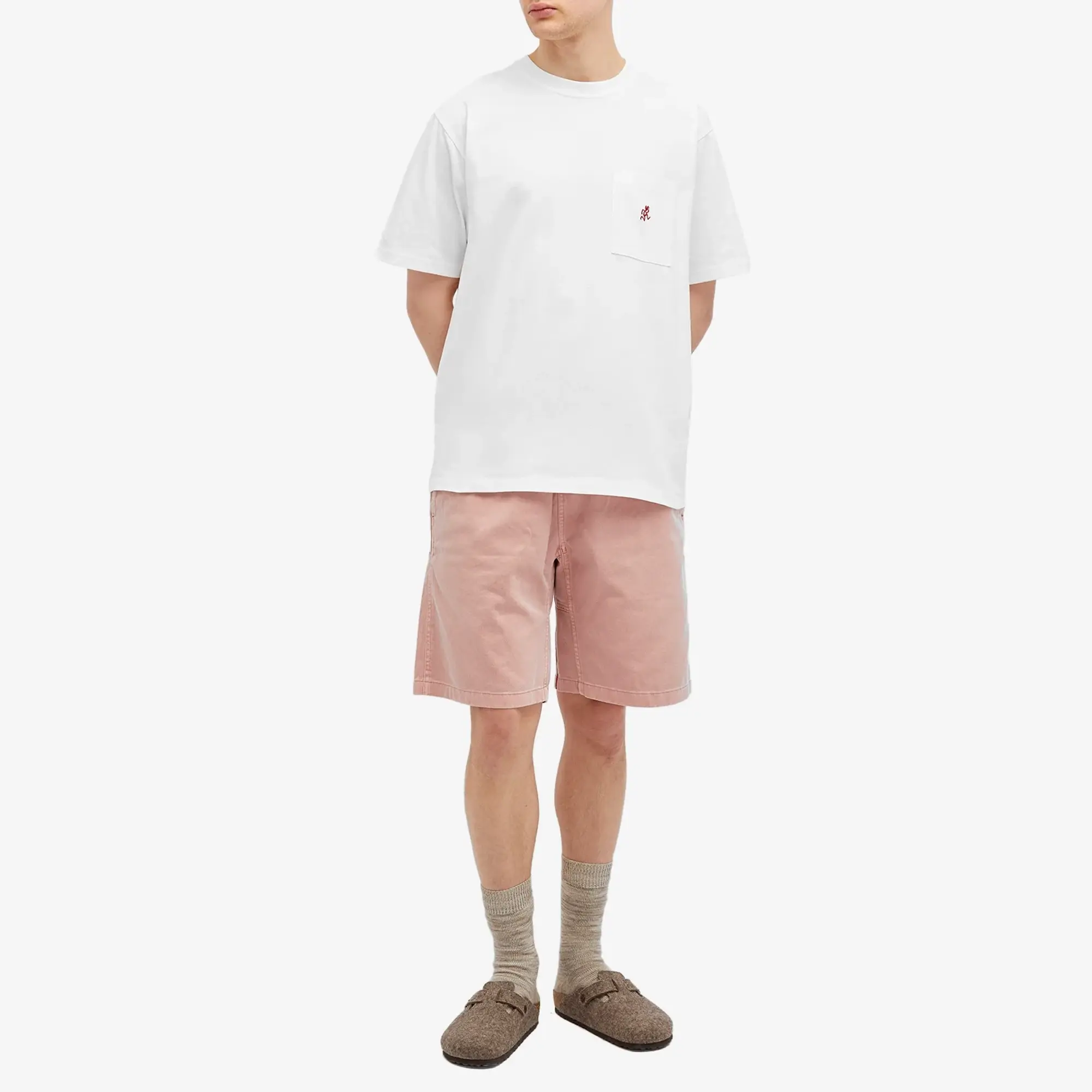 Gramicci Men's One Point Pocket T-Shirt White