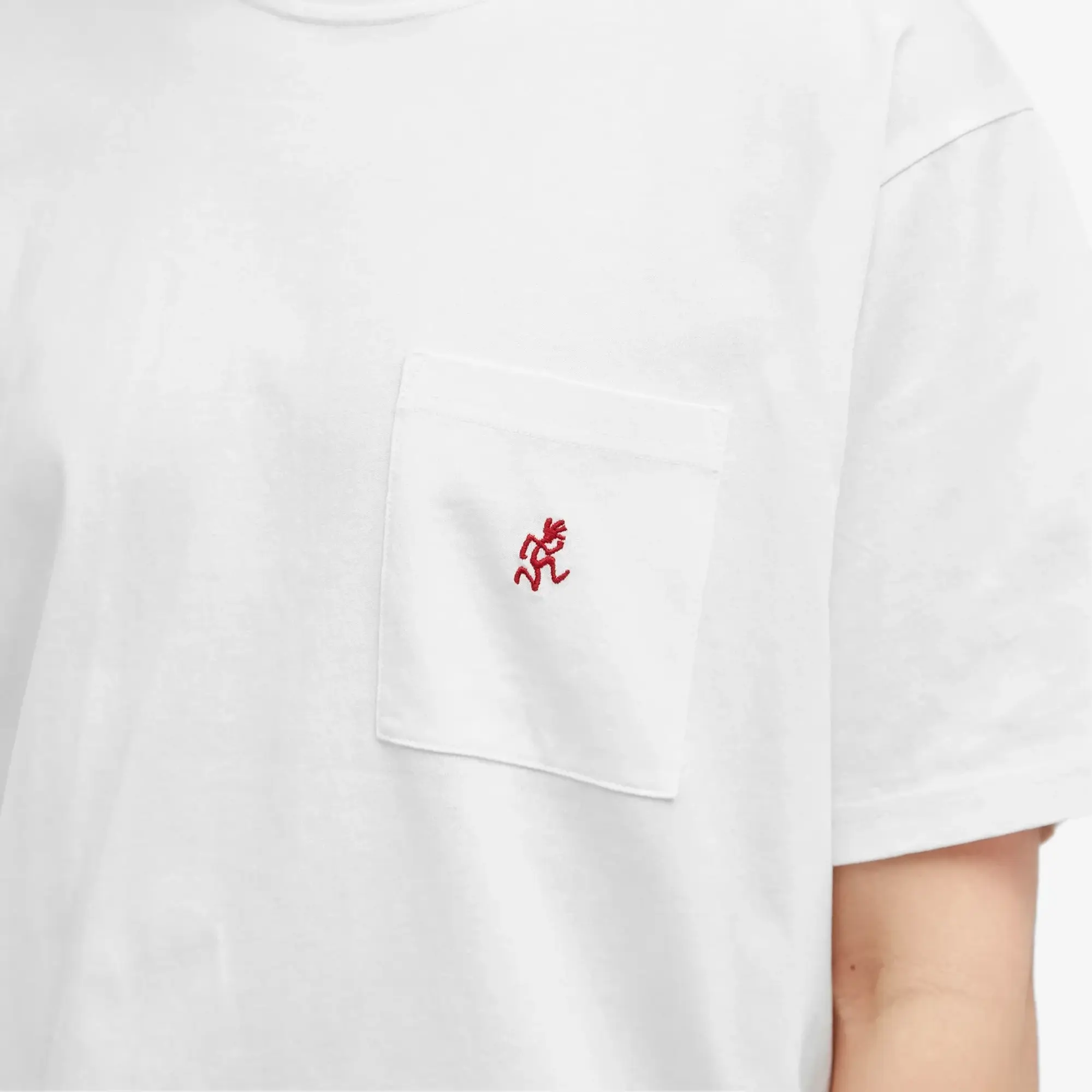 Gramicci Men's One Point Pocket T-Shirt White