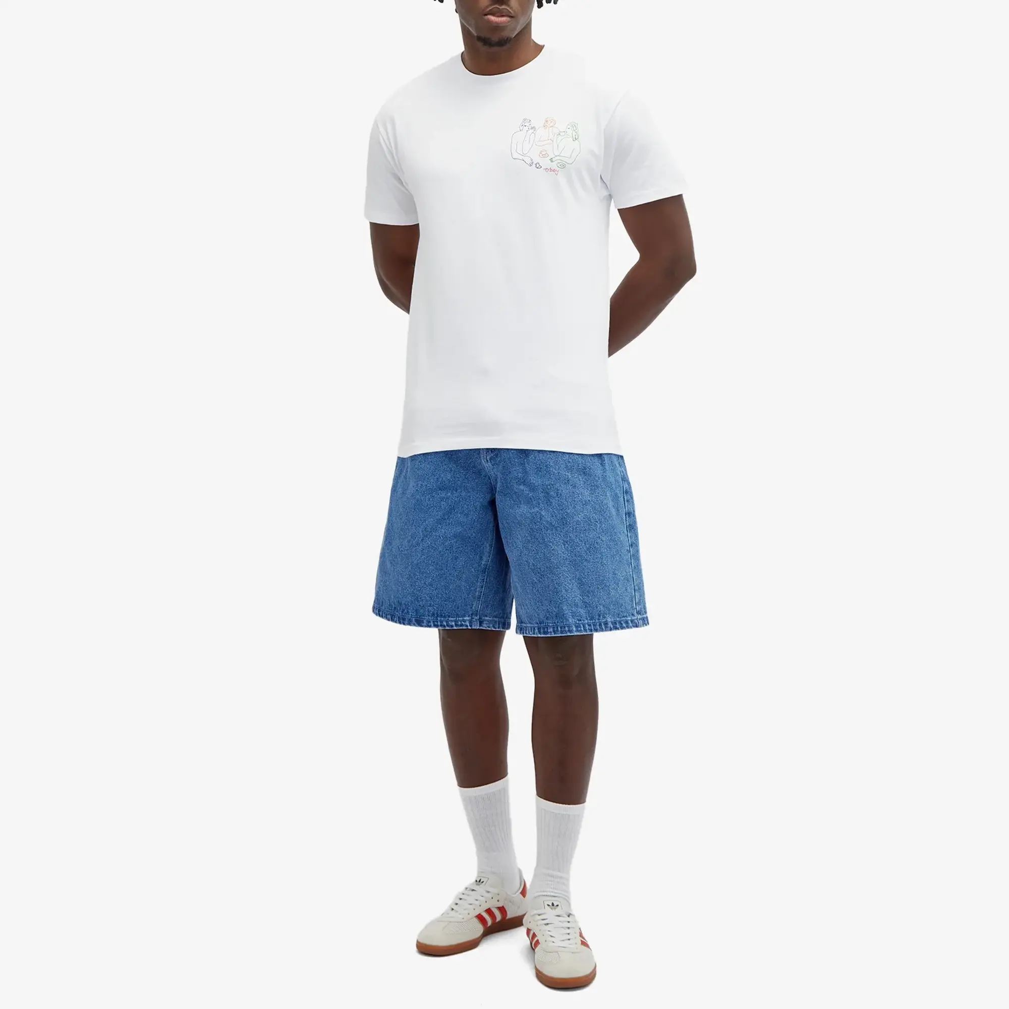 Shorts Obey Bigwig Baggy Denim Short Light Indigo W33