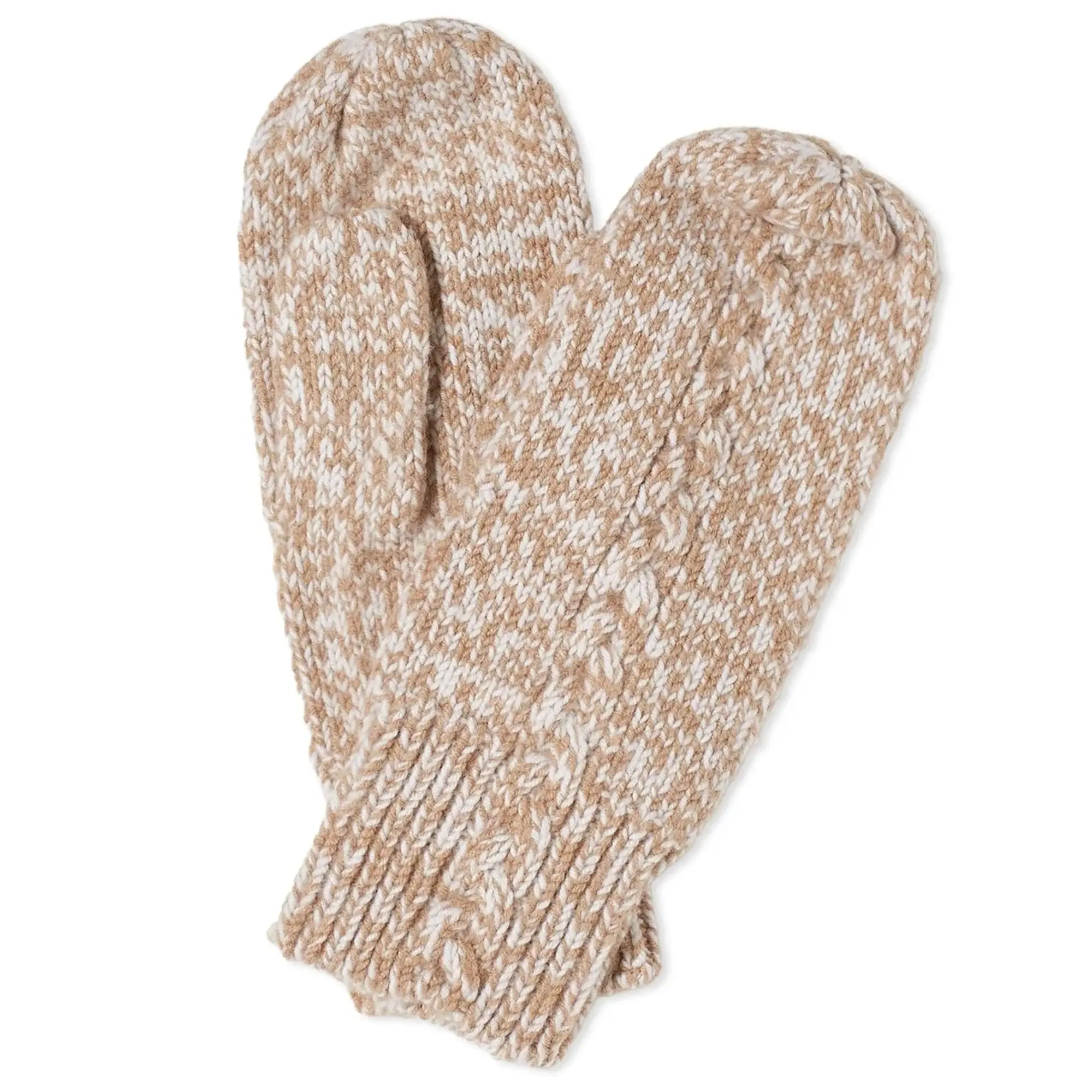 Holzweiler Women's Mio Cable Mittens Brown Mix