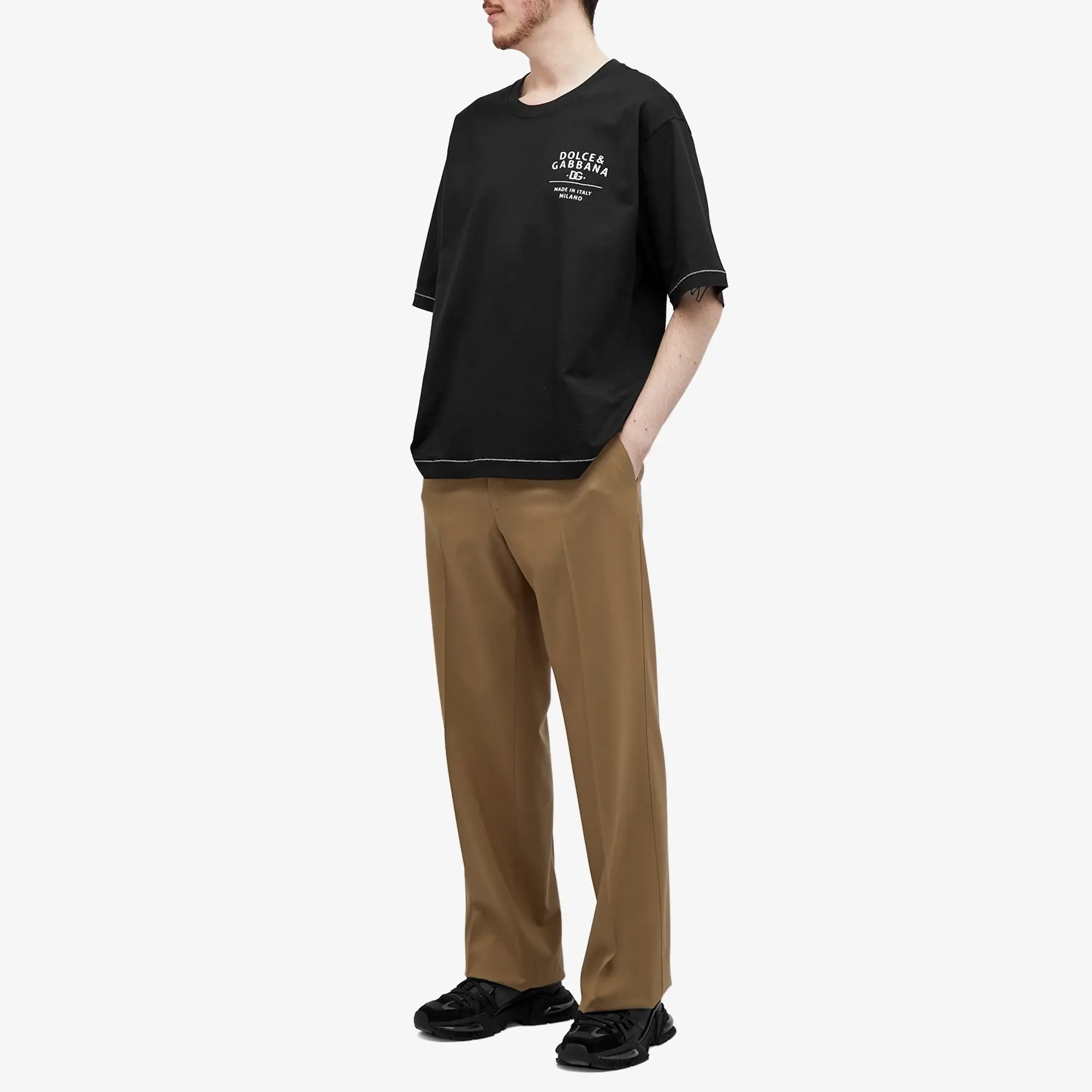 Dolce & Gabbana Men's Made in Milano T-Shirt Black