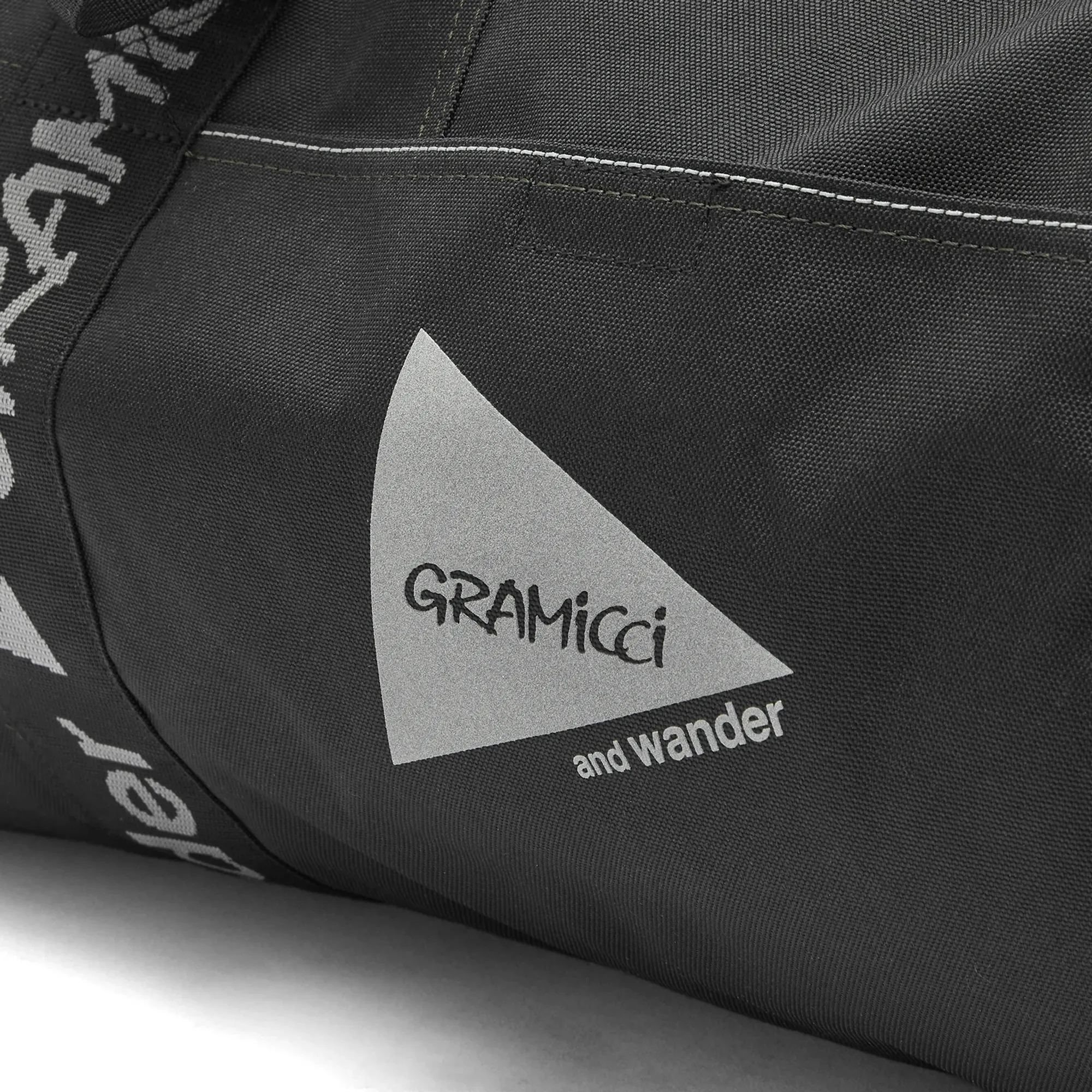 Gramicci Men's x And Wander Patchwork Boston Bag Black | GAC4