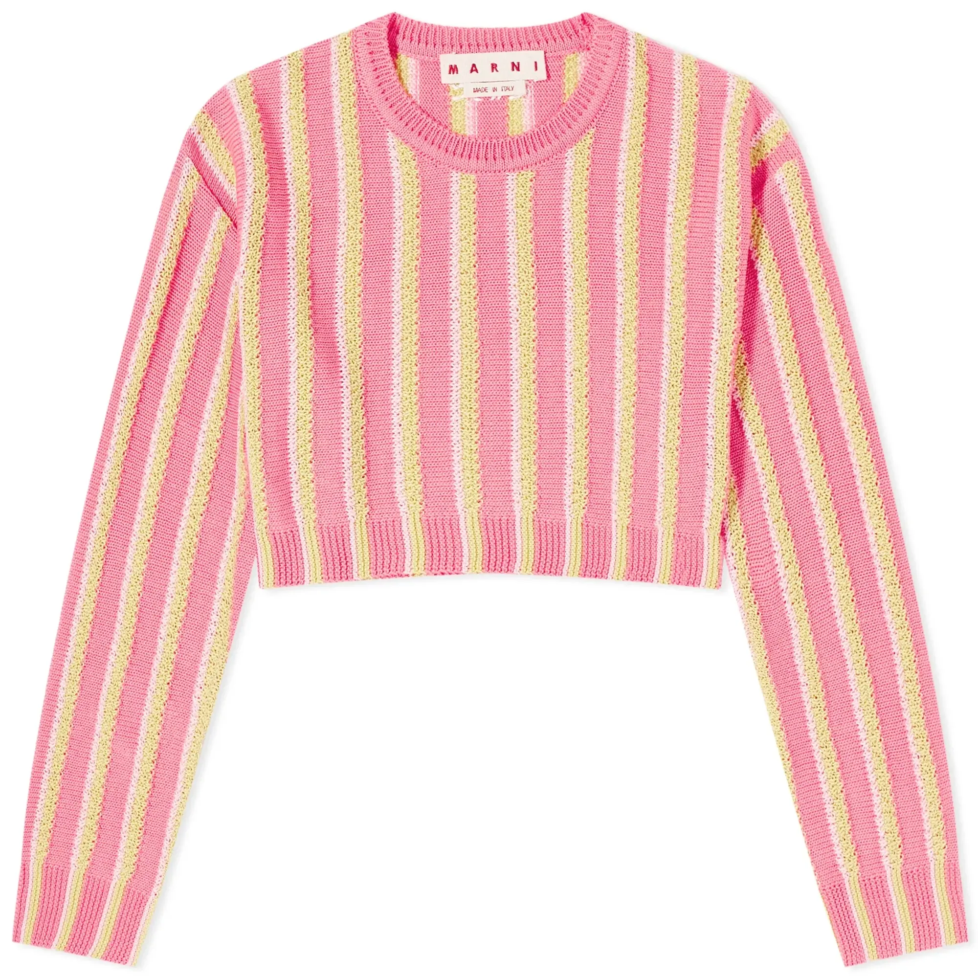 Marni Women's Casual Round Neck Sweat Pink Gummy