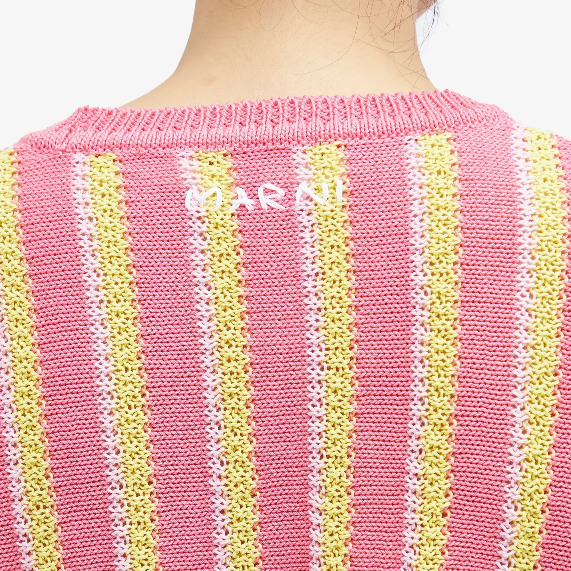 Marni Women's Casual Round Neck Sweat Pink Gummy