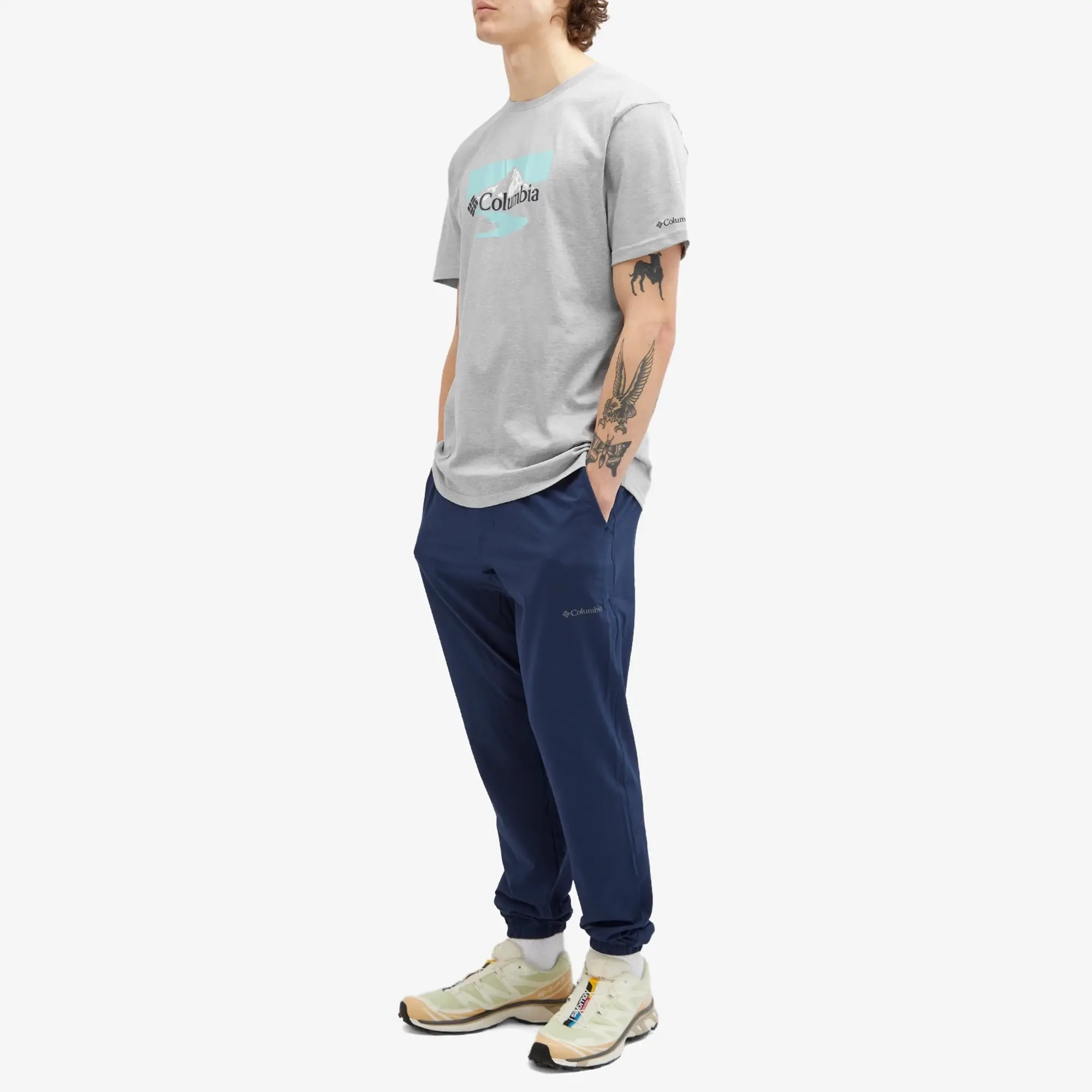 Columbia Path Lake Graphic T-Shirt - Grey - Size M - Grey