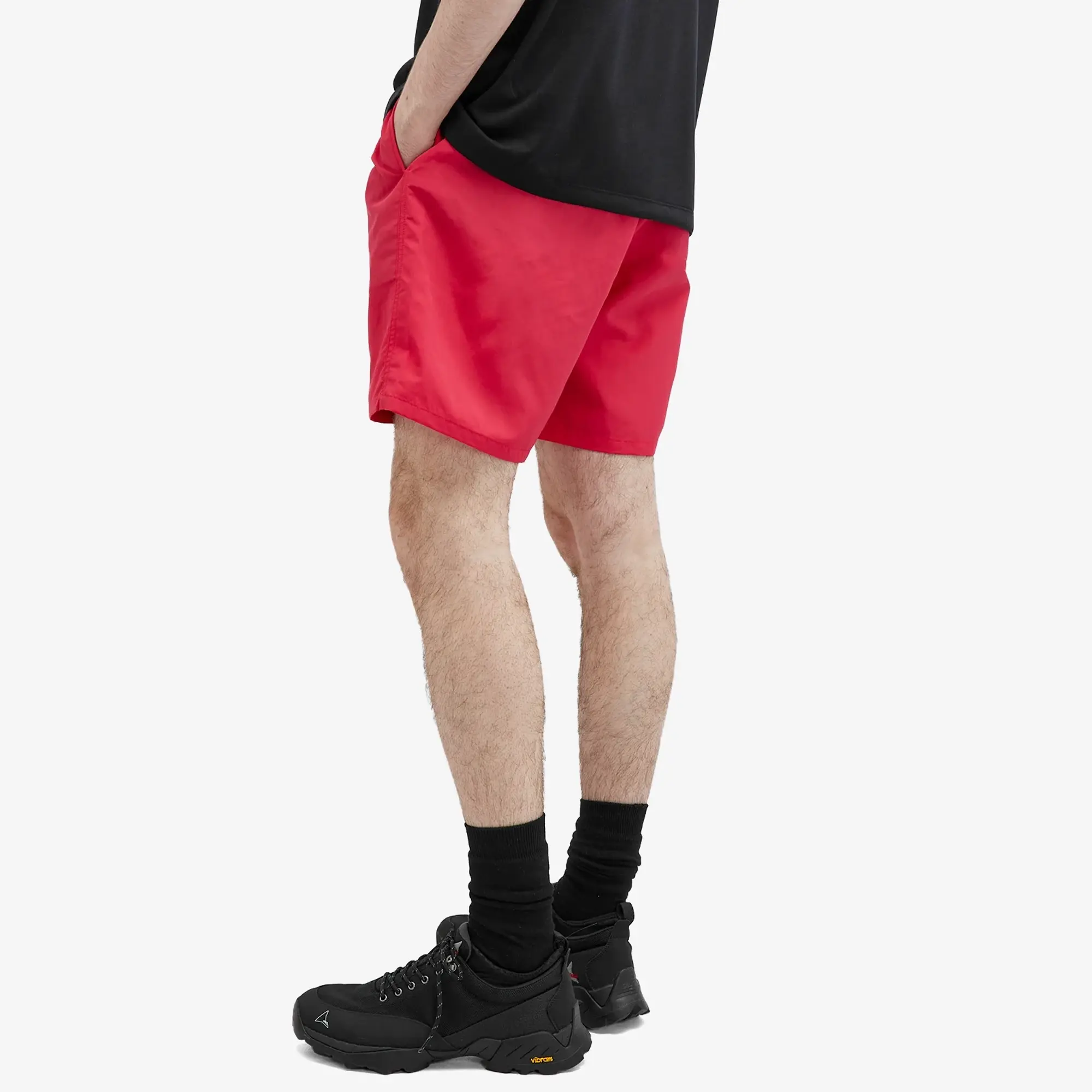 Goldwin Men's 7 Nylon Shorts Rose Red