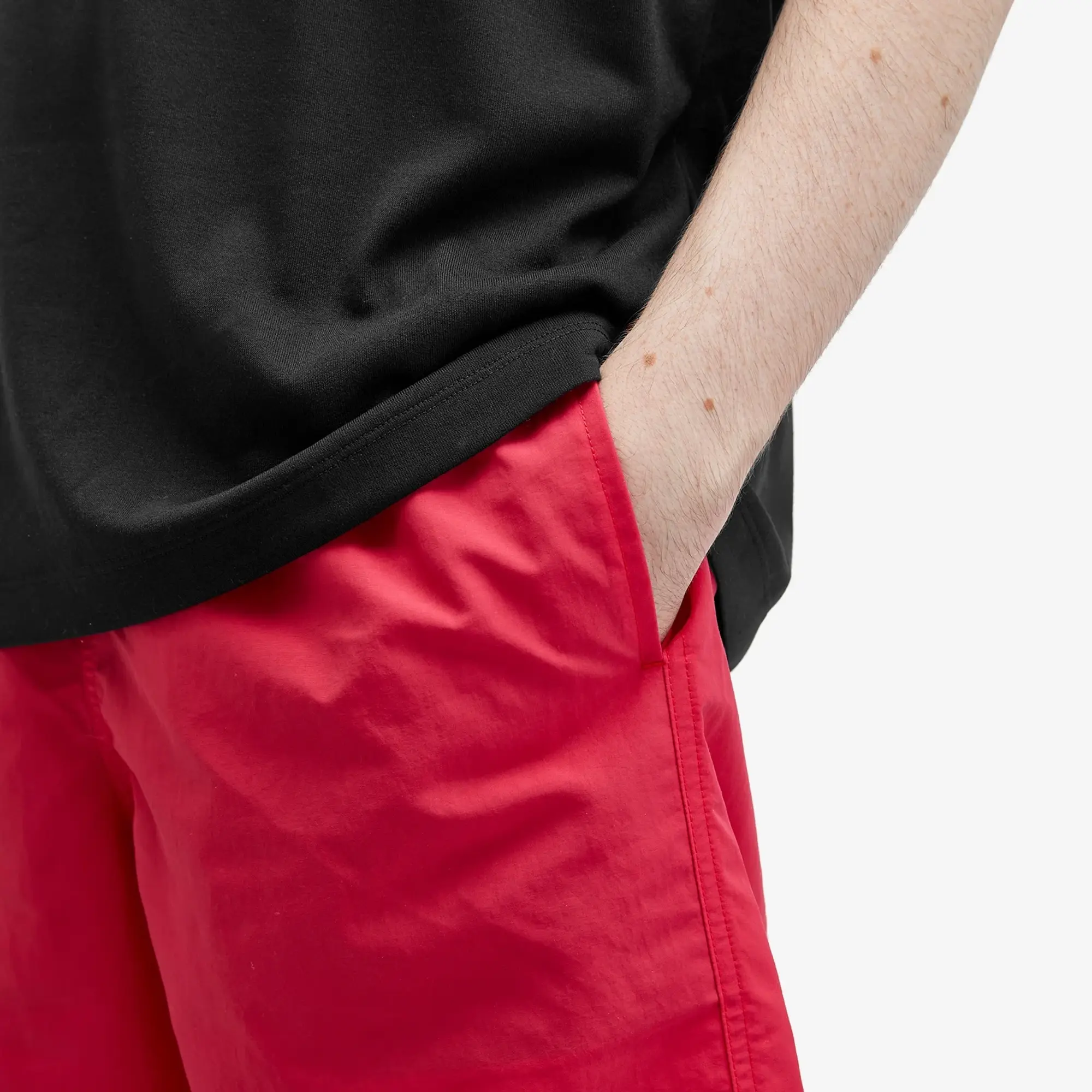 Goldwin Men's 7 Nylon Shorts Rose Red
