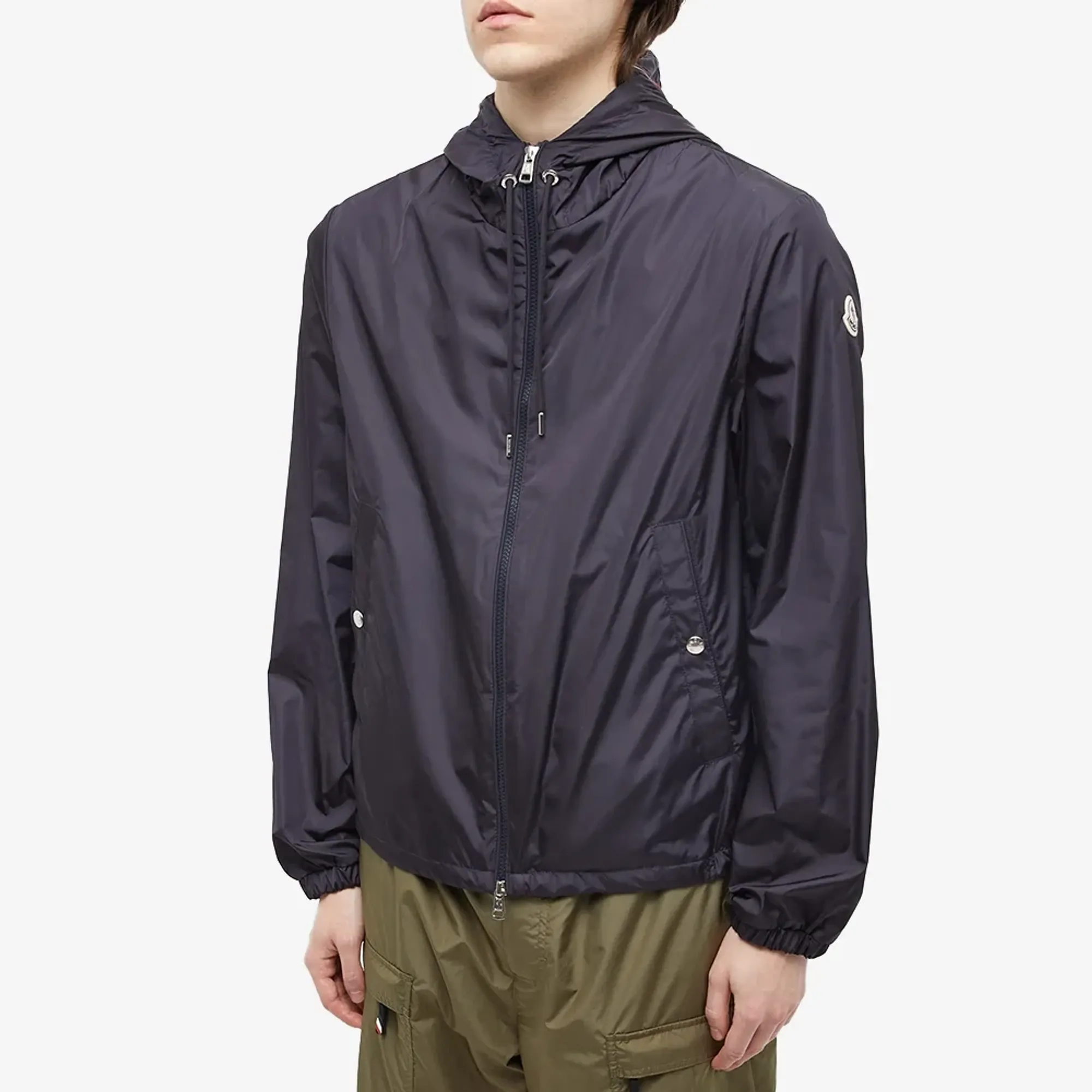 Moncler Men's Grimpeurs Zip Hooded Windbreaker Navy | 1A000-90