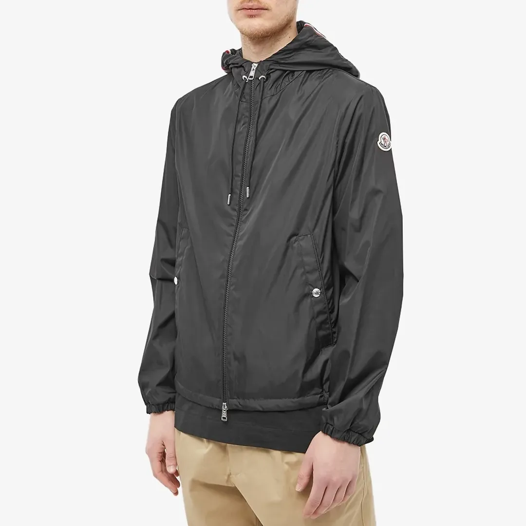 Moncler Men's Grimpeurs Zip Hooded Windbreaker Black 1A000-90