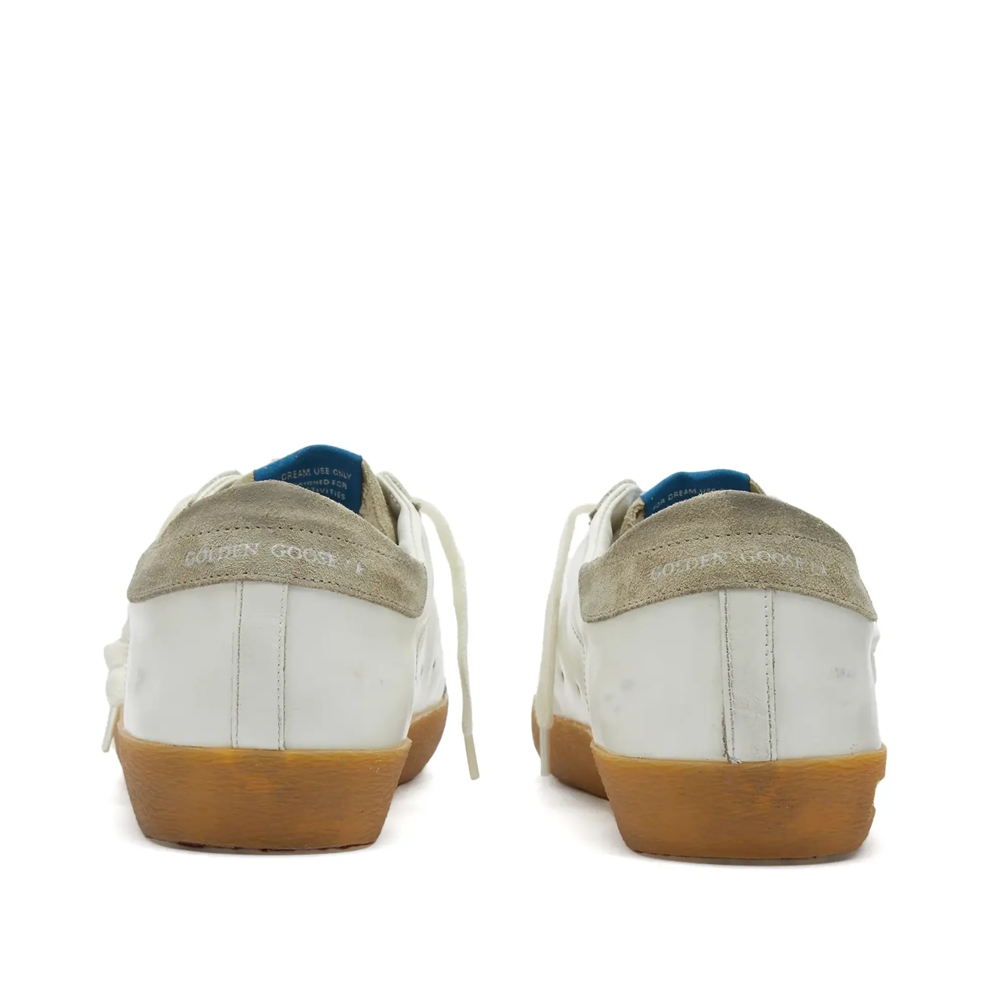 Golden Goose Men's Super-Star Leather Sneaker Milky/Taupe