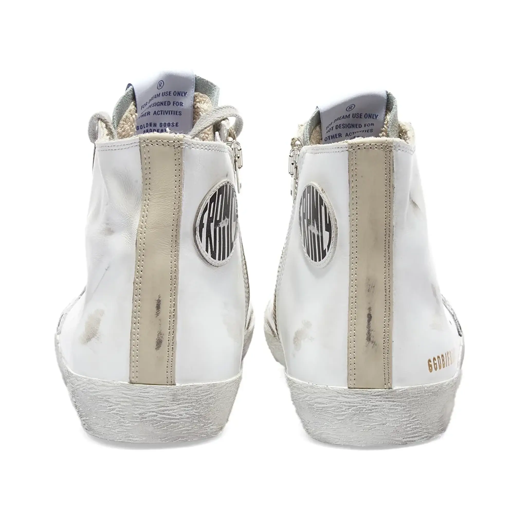 Golden Goose Men's Francy Leather Sneaker White/Silver/Milk