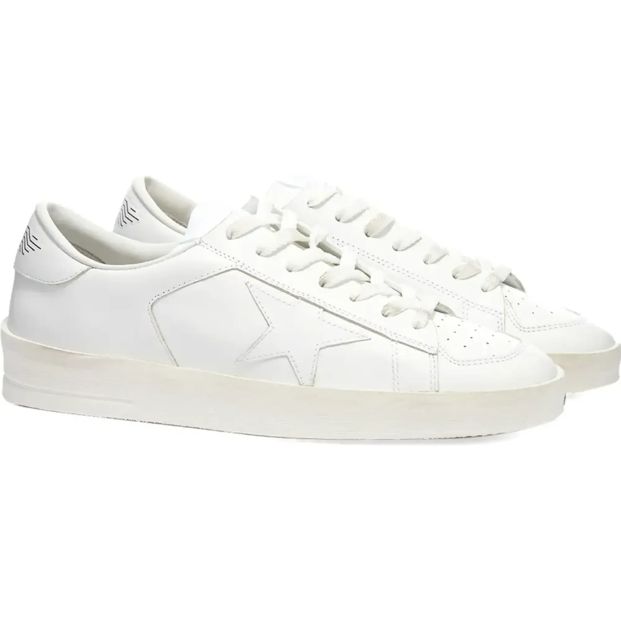 Golden Goose Men's Stardan Leather Sneaker Optic White
