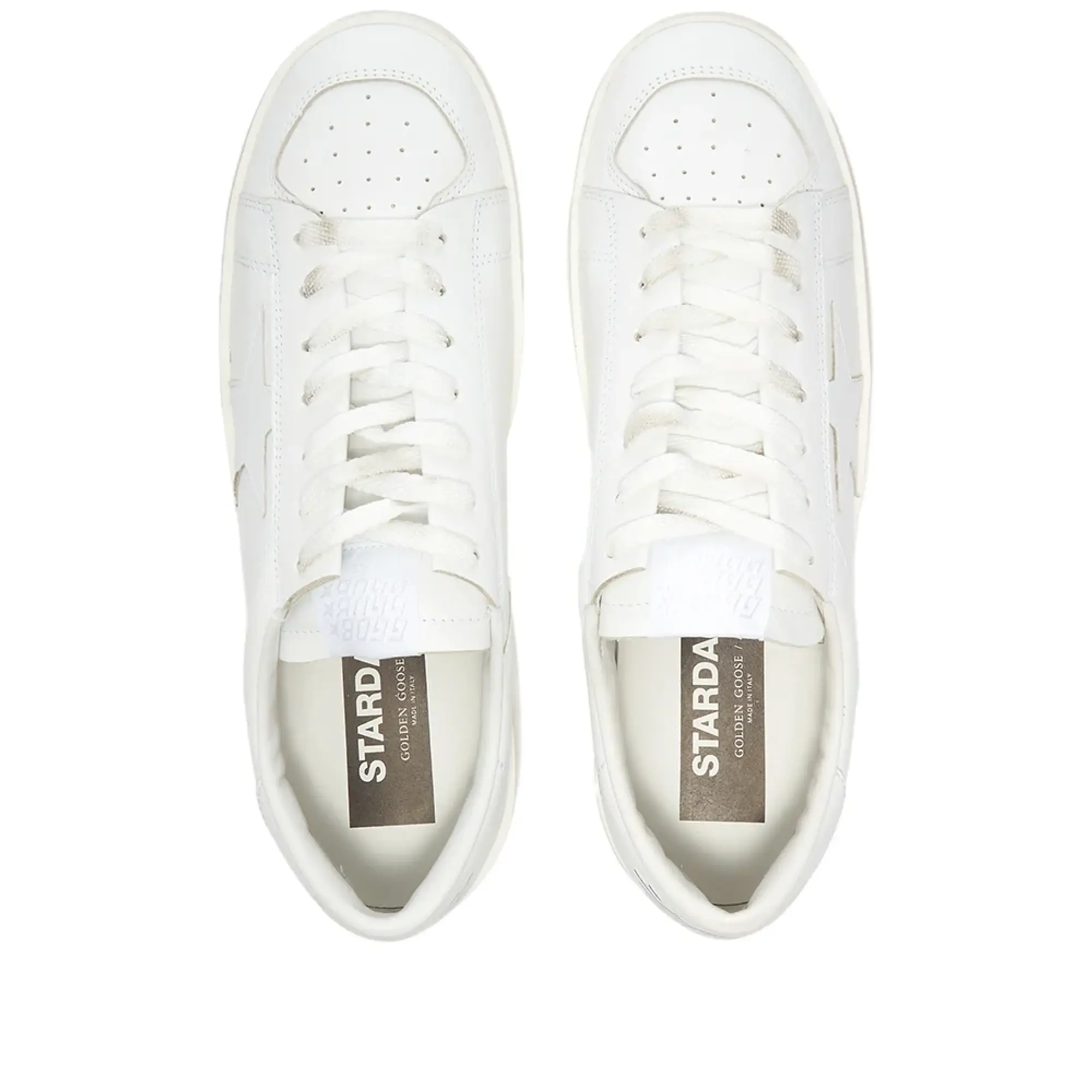 Golden Goose Men's Stardan Leather Sneaker Optic White