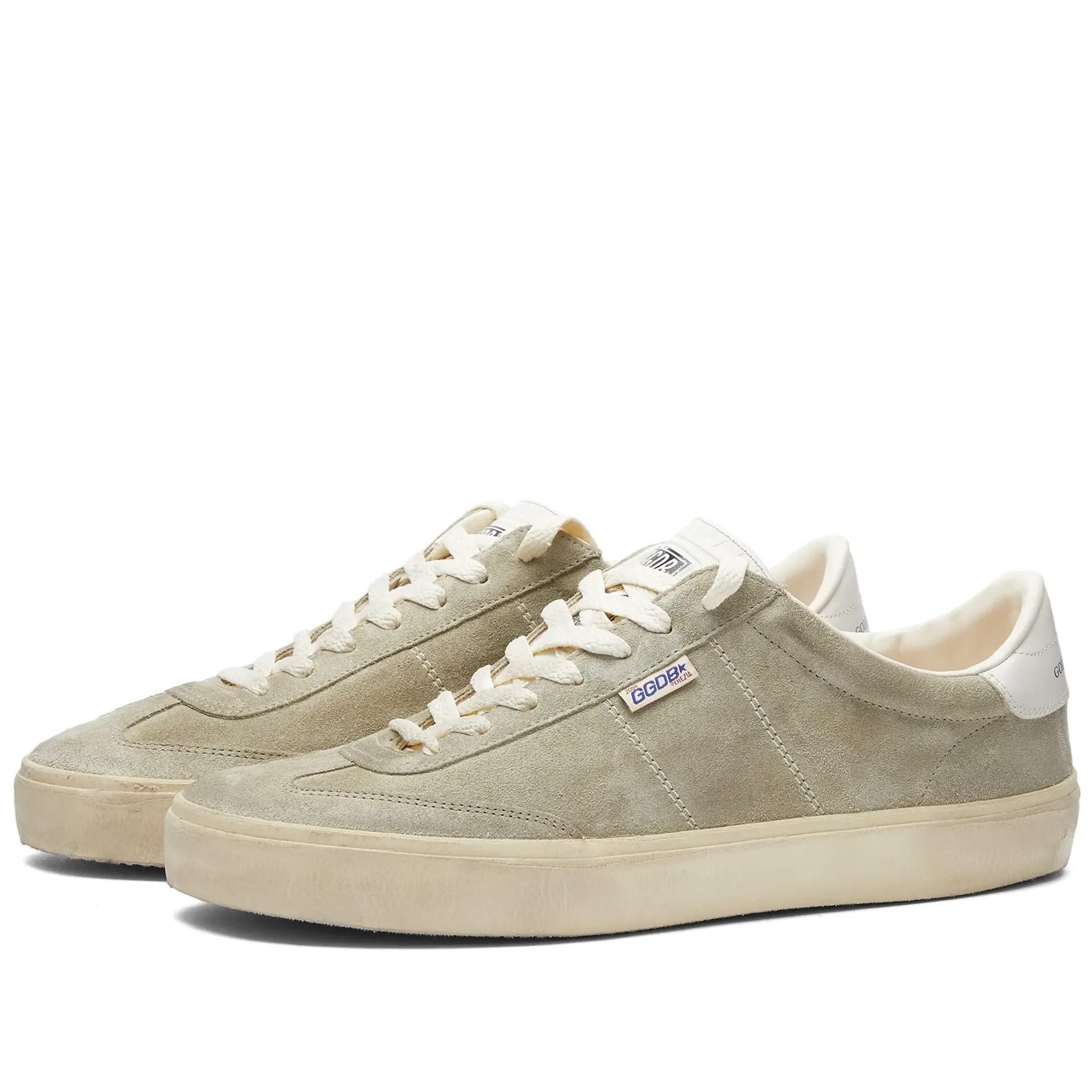 Golden Goose Men's Soul Star Suede Sneaker Taupe/Milk