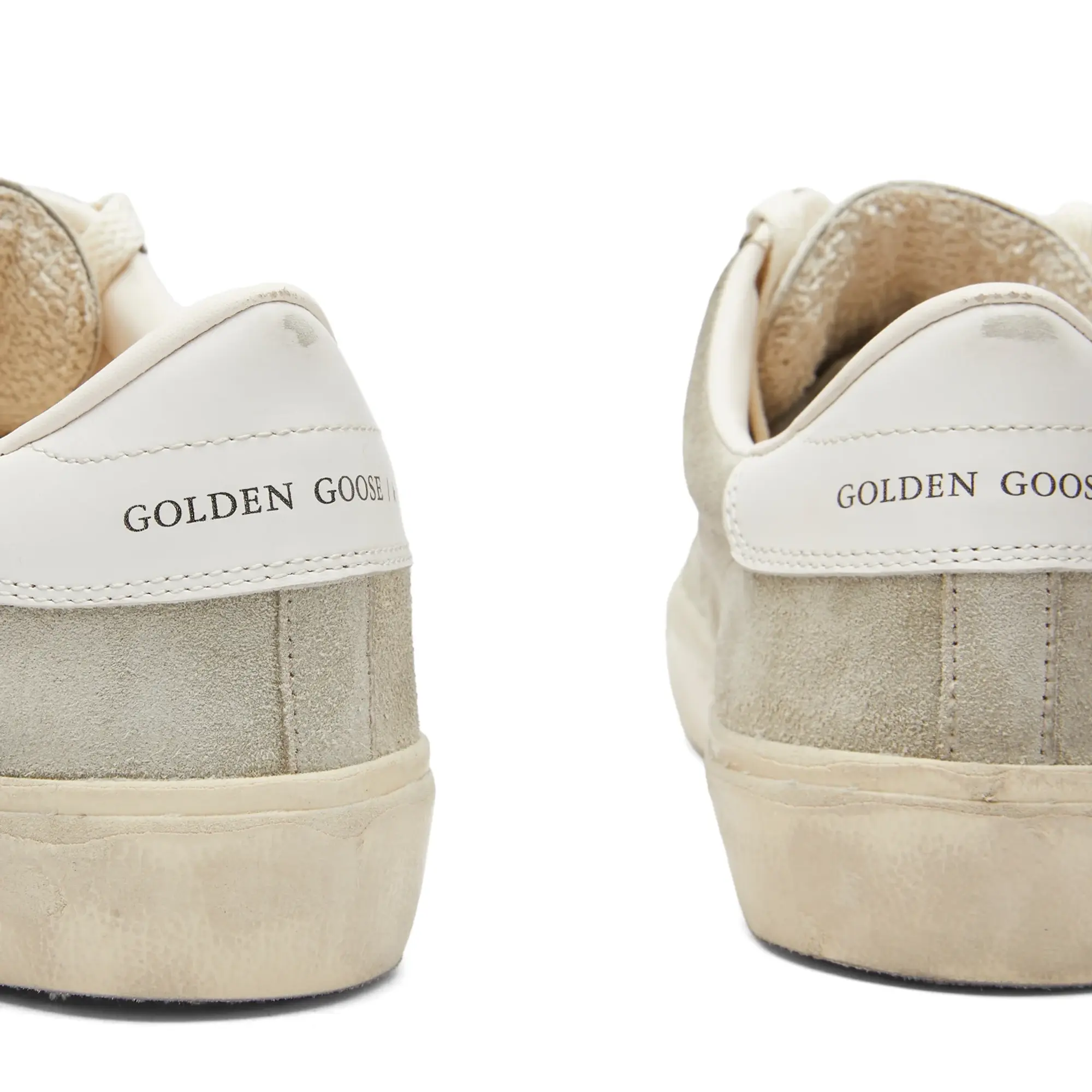 Golden Goose Men's Soul Star Suede Sneaker Taupe/Milk