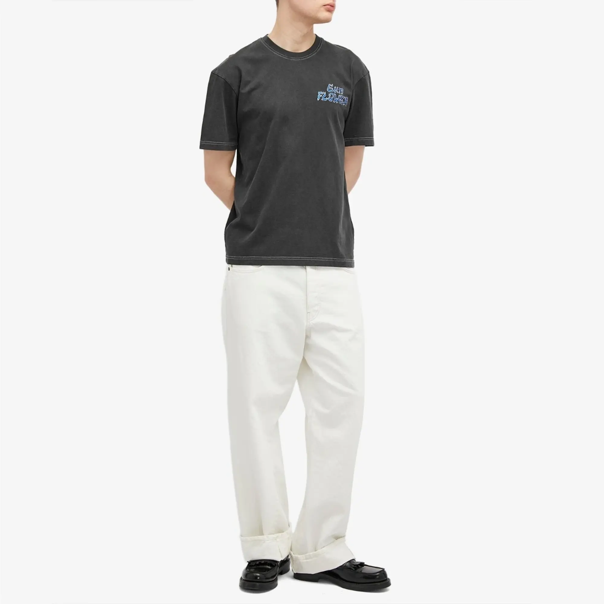 Sunflower Men's Washed Logo T-Shirt Black