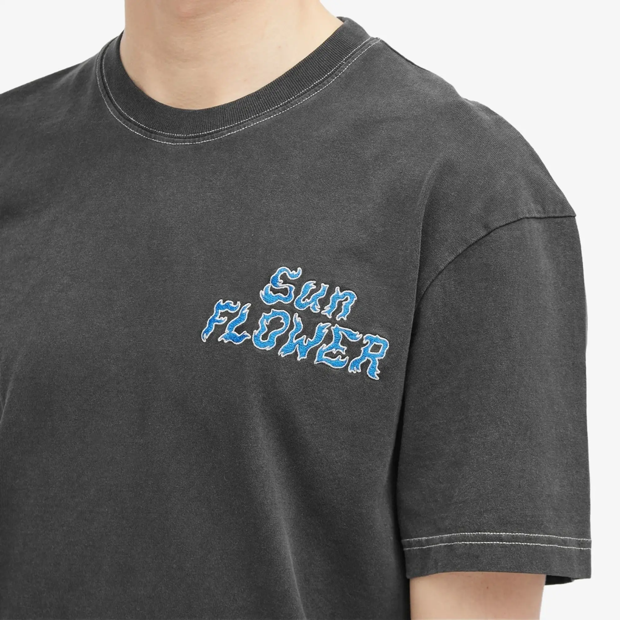 Sunflower Men's Washed Logo T-Shirt Black