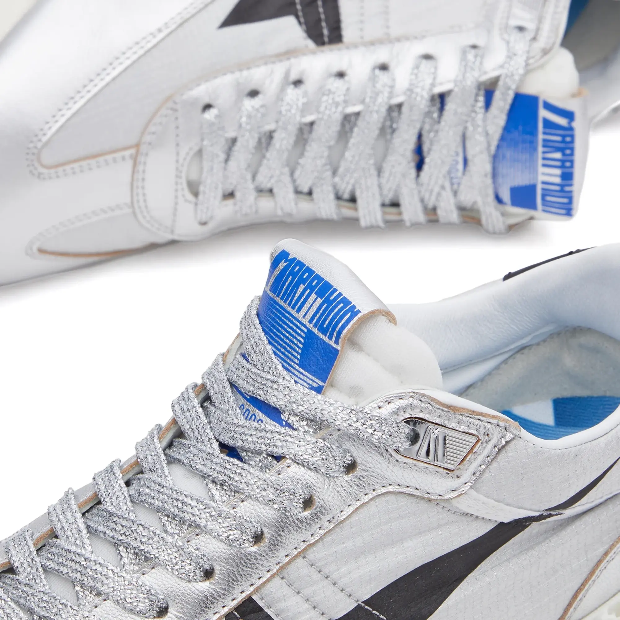 Golden Goose Men's Marathon Runner Sneaker Silver/Black