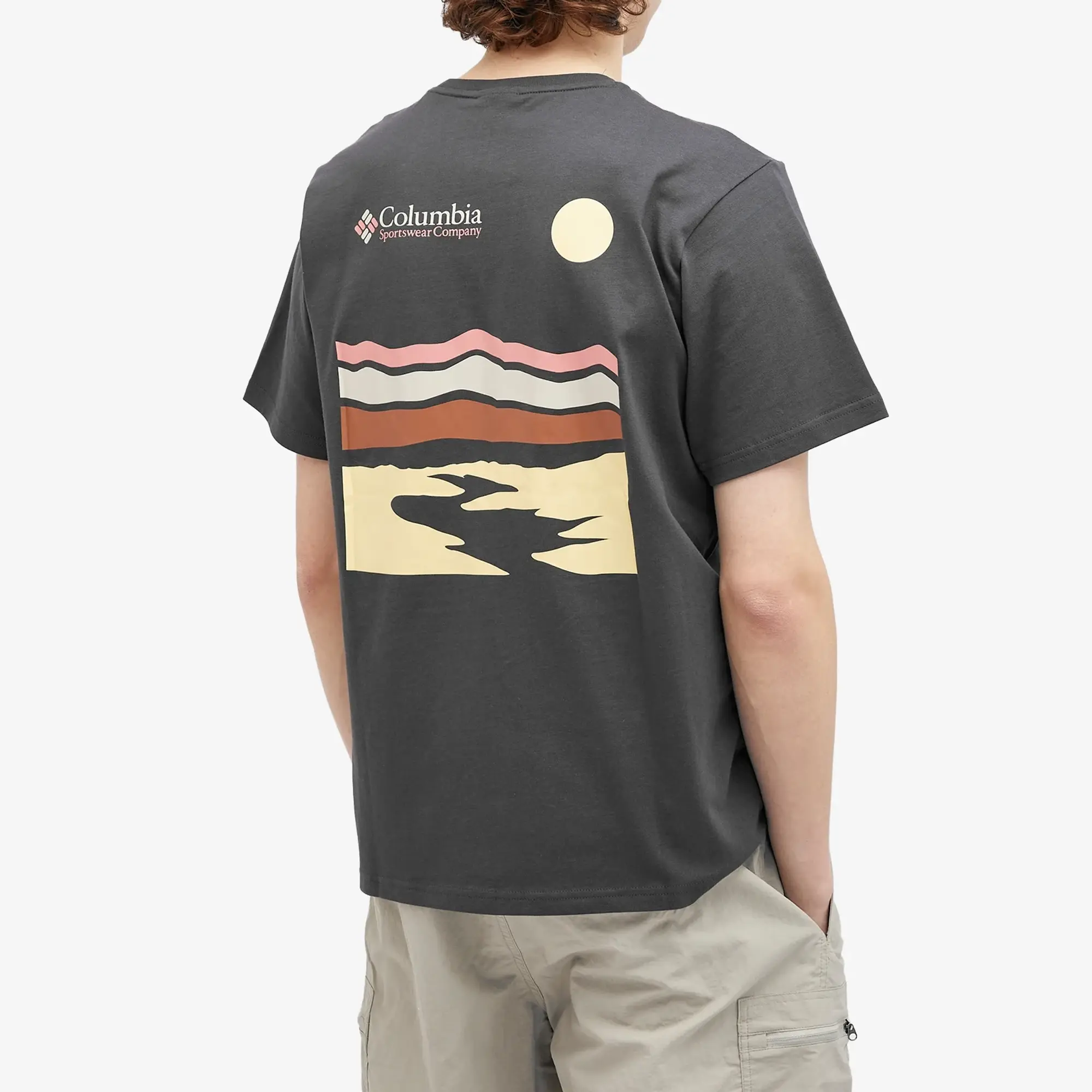 Columbia Mens Explorers Canyon Back SS Tee - Black, Black