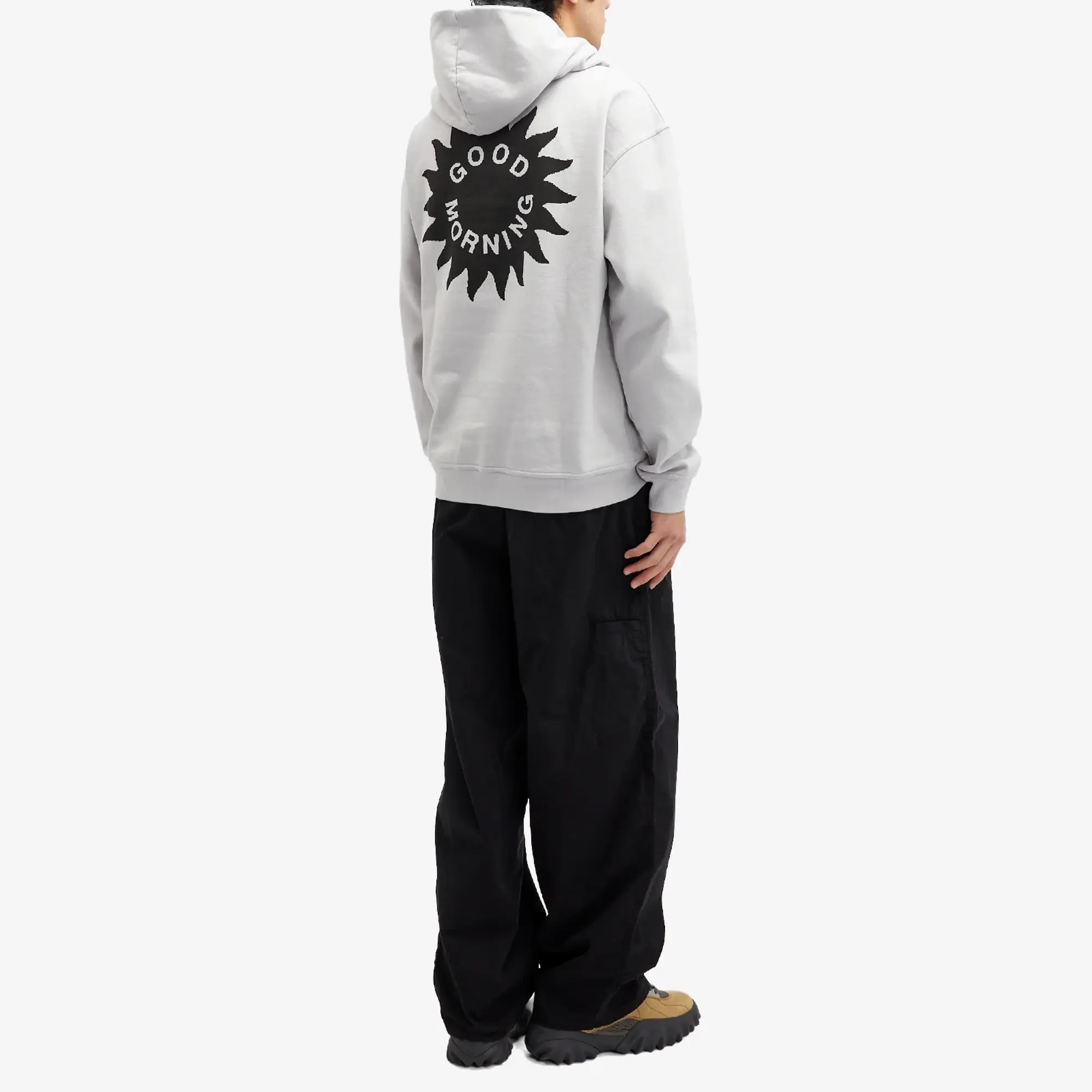Good Morning Tapes Men's Sun Logo Hoody Stone