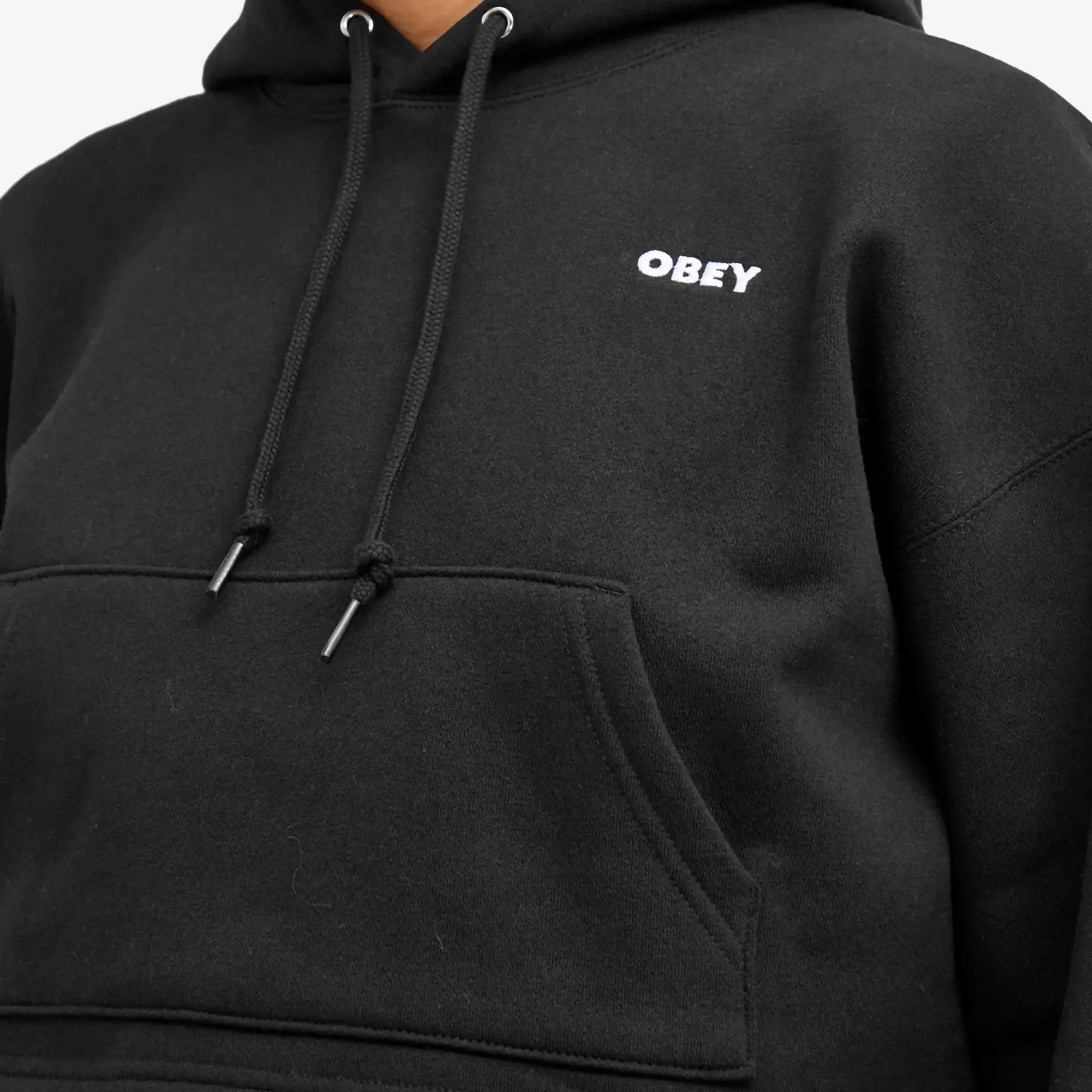 Obey Women's Bold Logo Hood Black