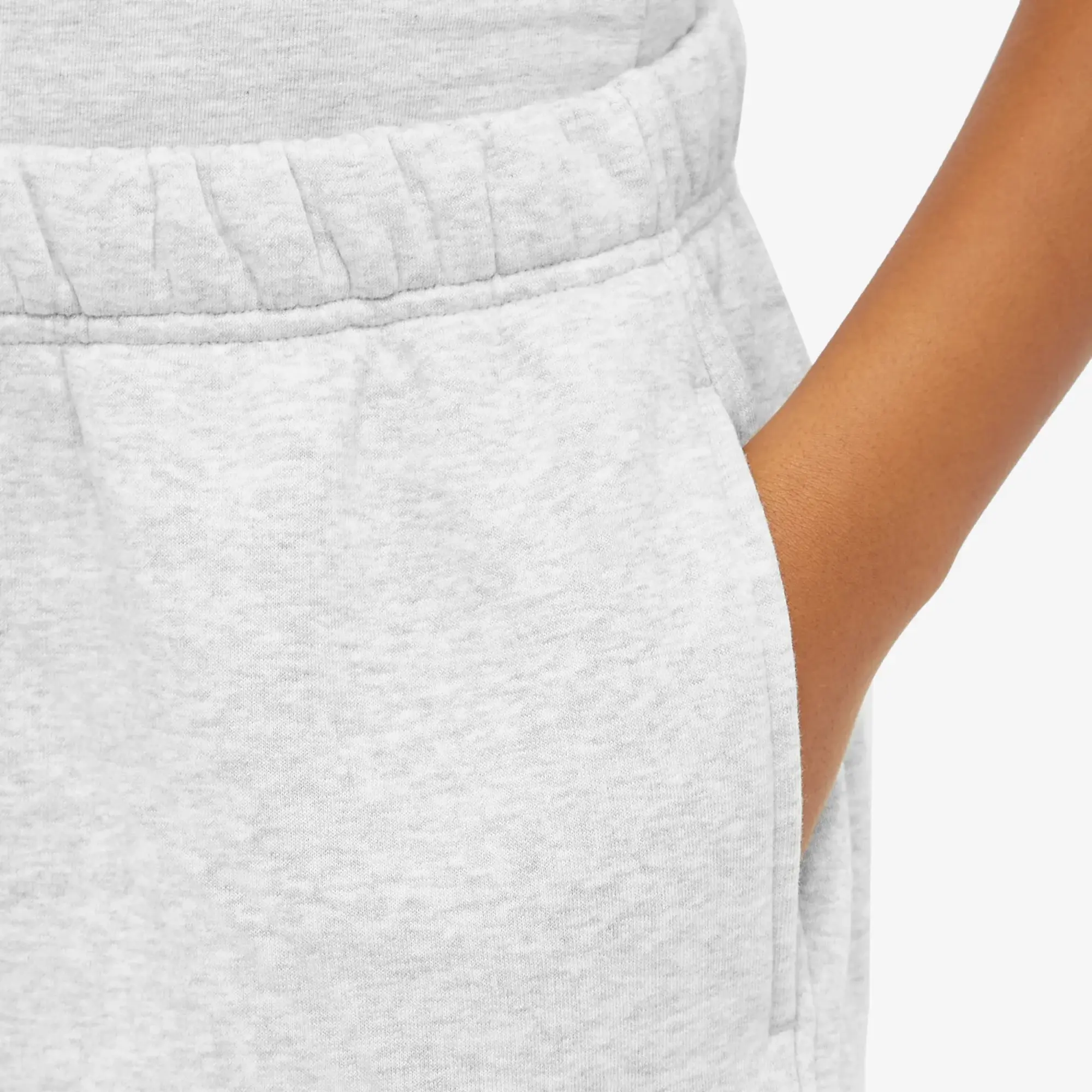 Good American Women's Brushed Fleece Wide Leg Sweat Pants Grey