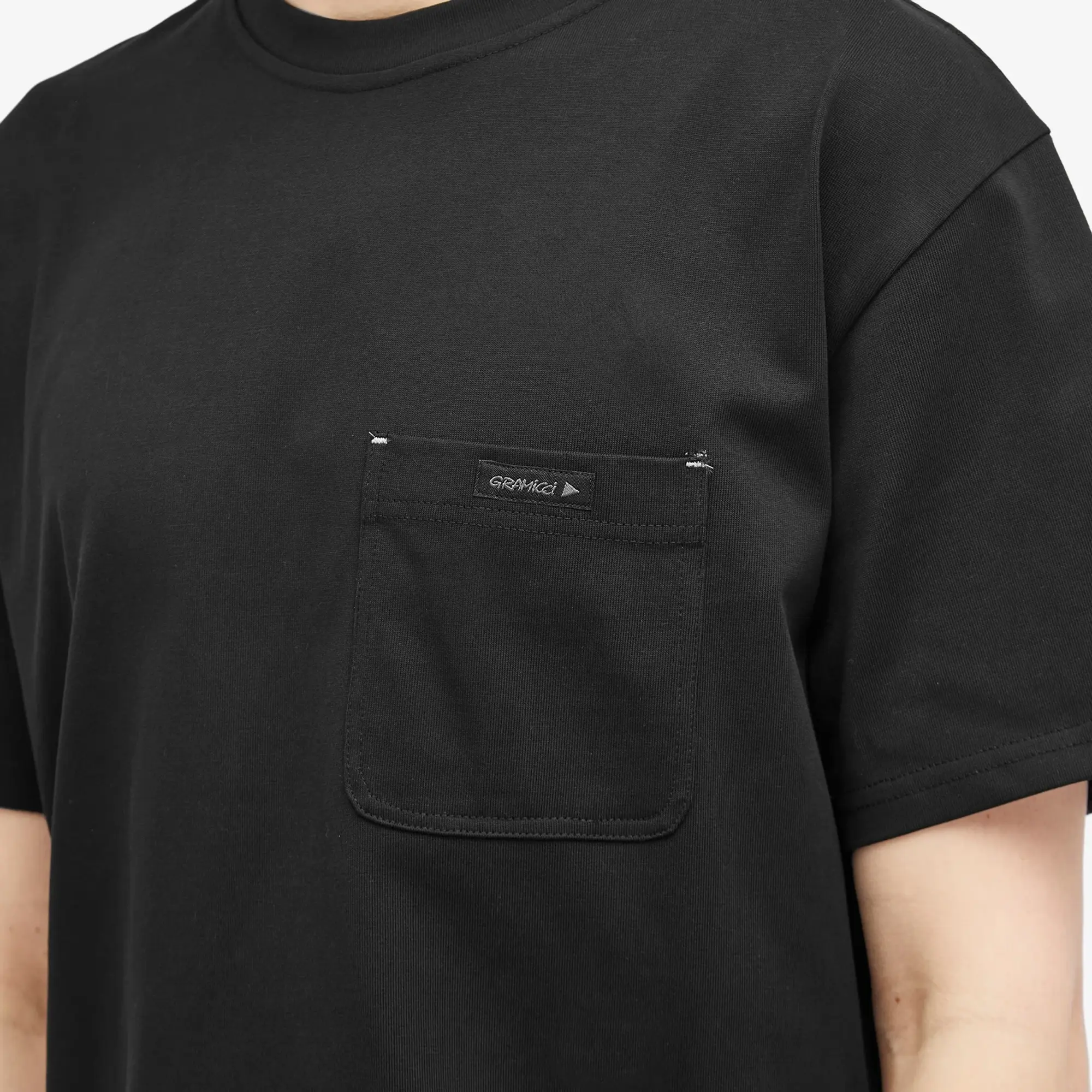 Gramicci Men's x And Wander Backprint T-Shirt Black