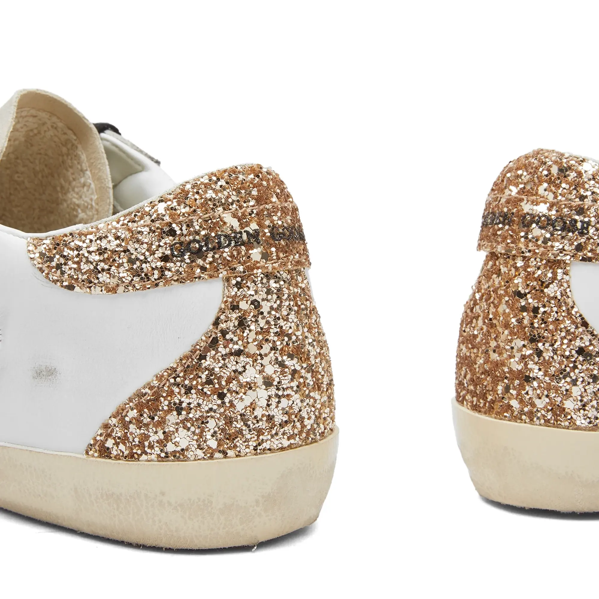 Golden Goose Women's Super Star Leather Sneaker Optic White/Seedpearl