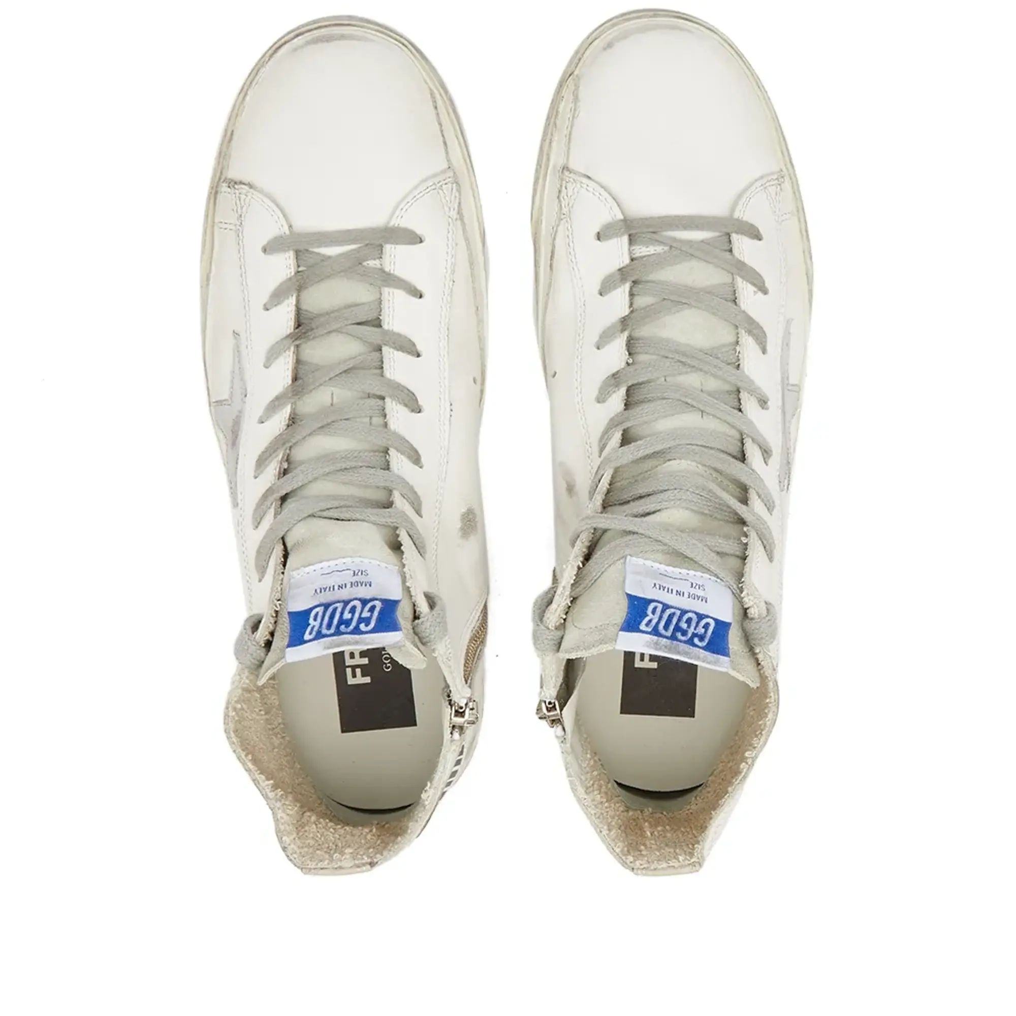 Golden Goose Women's Francy Leather Sneaker White/Silver/Milk