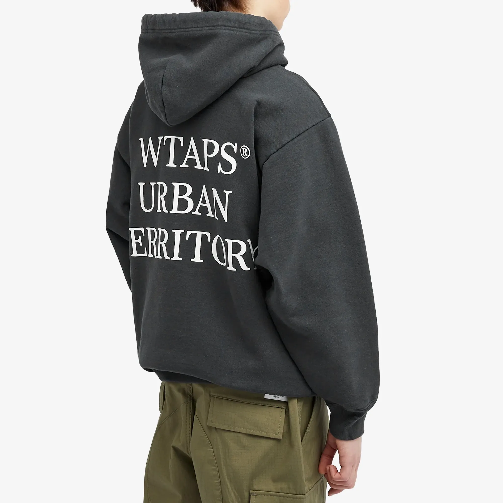 WTAPS WTAPS Sign Hoody Men\u0027s 25 Printed Pullover Hoodie Black 