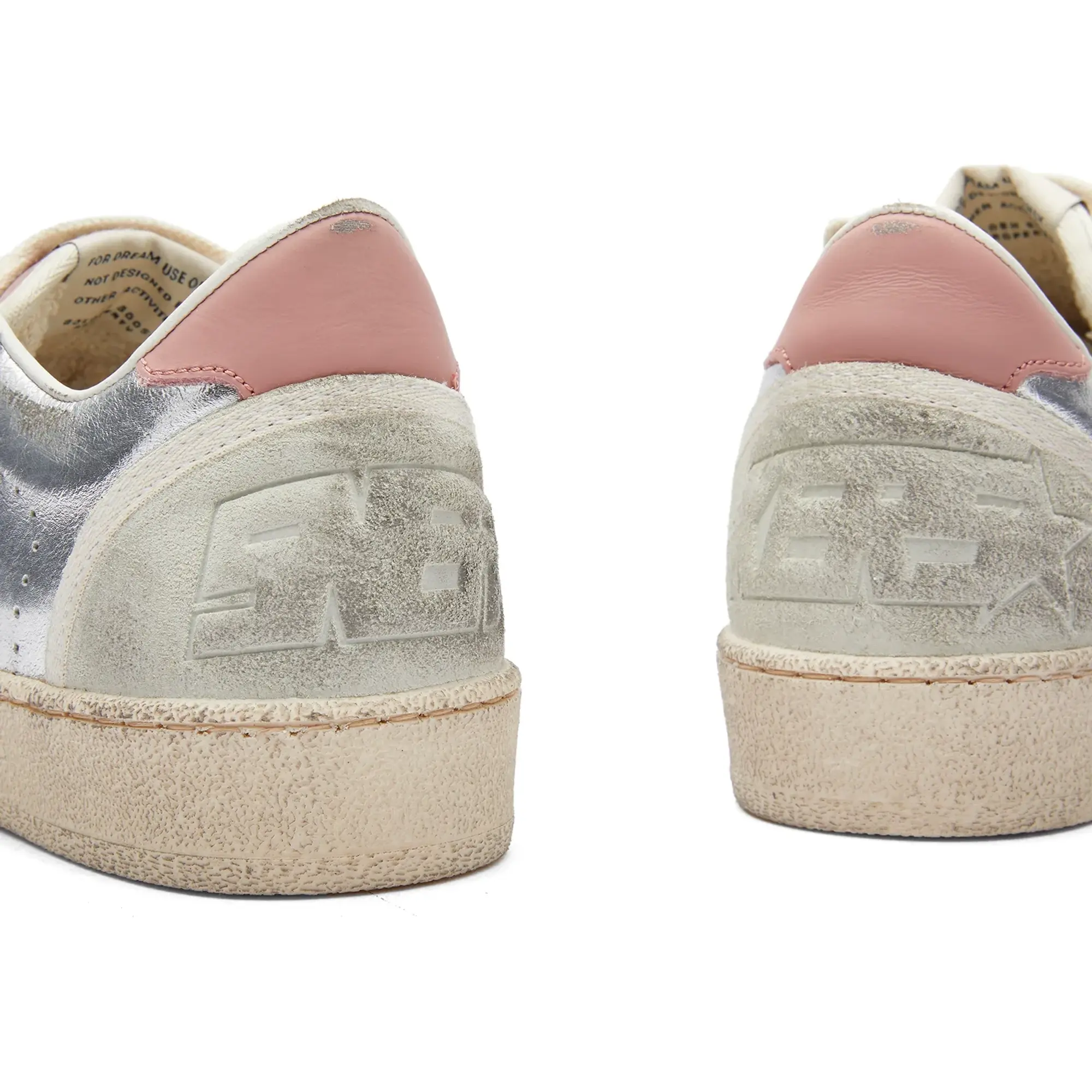 Golden Goose Women's Ball Star Leather Sneaker Silver/Ash Rose/Ice