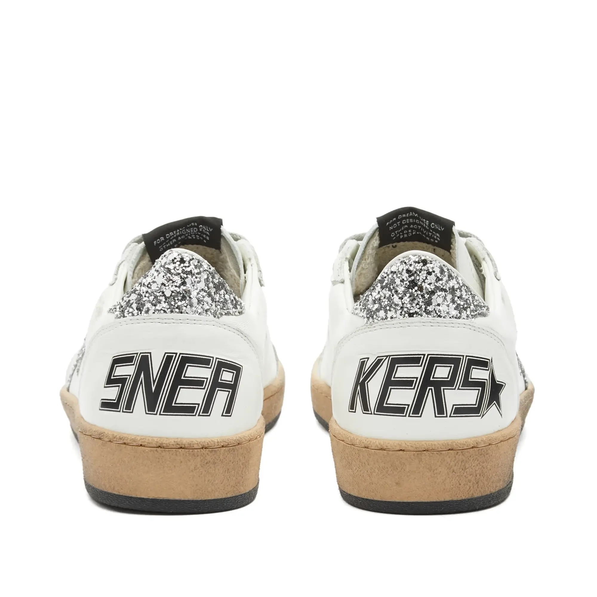 Golden Goose Women's Ball Star Leather Sneaker White/Silver