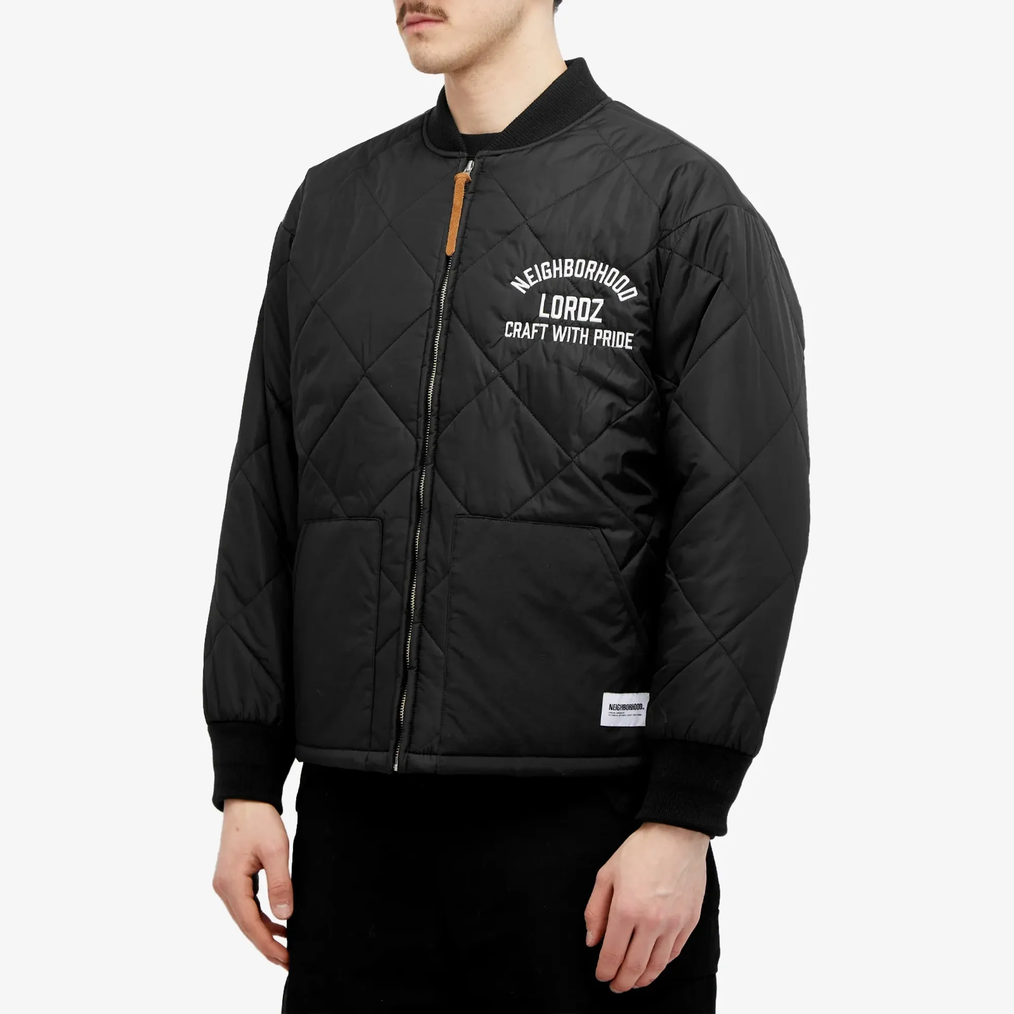 Neighborhood Men's x Lordz of Brooklyn Quilt Jacket Black
