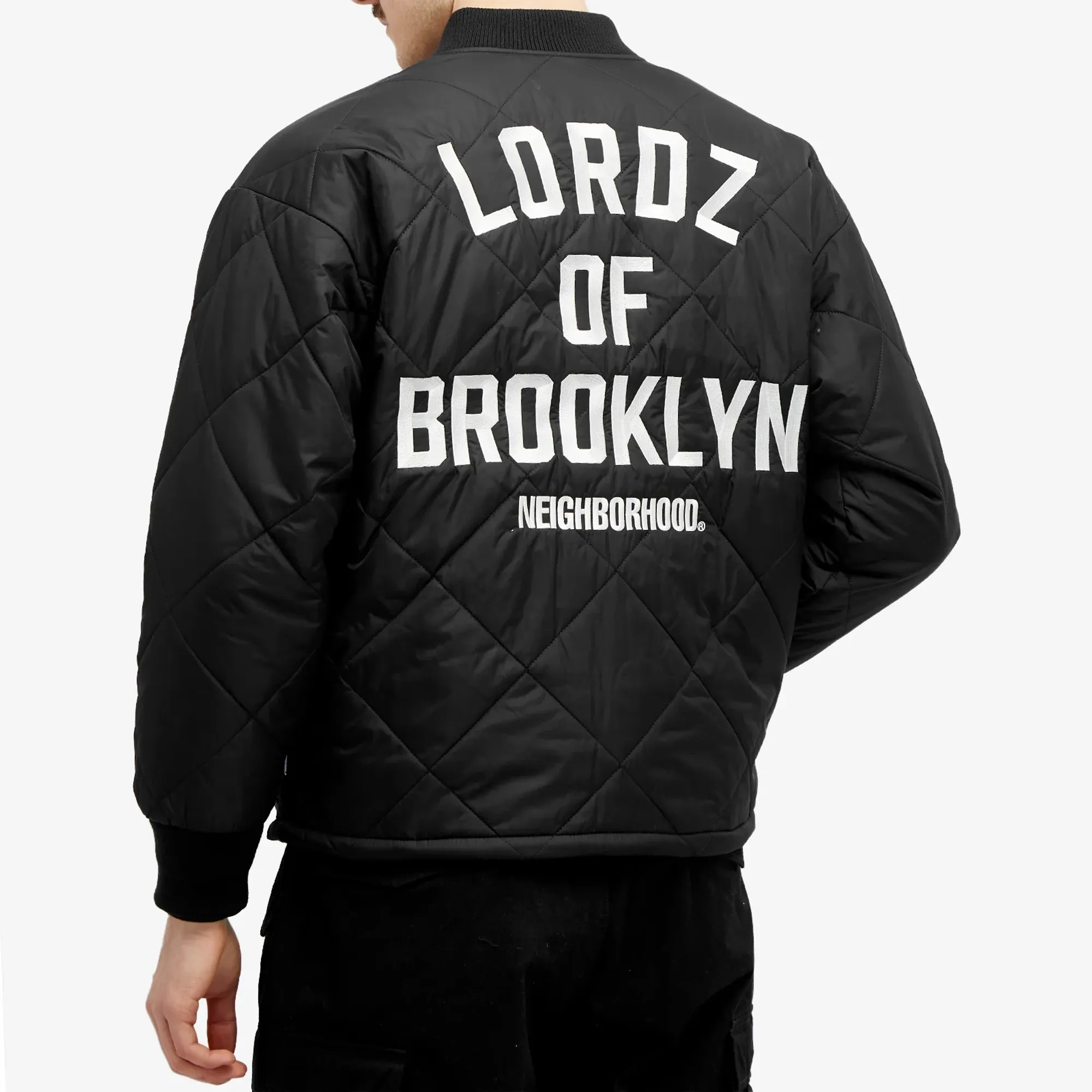 Neighborhood Men's x Lordz of Brooklyn Quilt Jacket Black