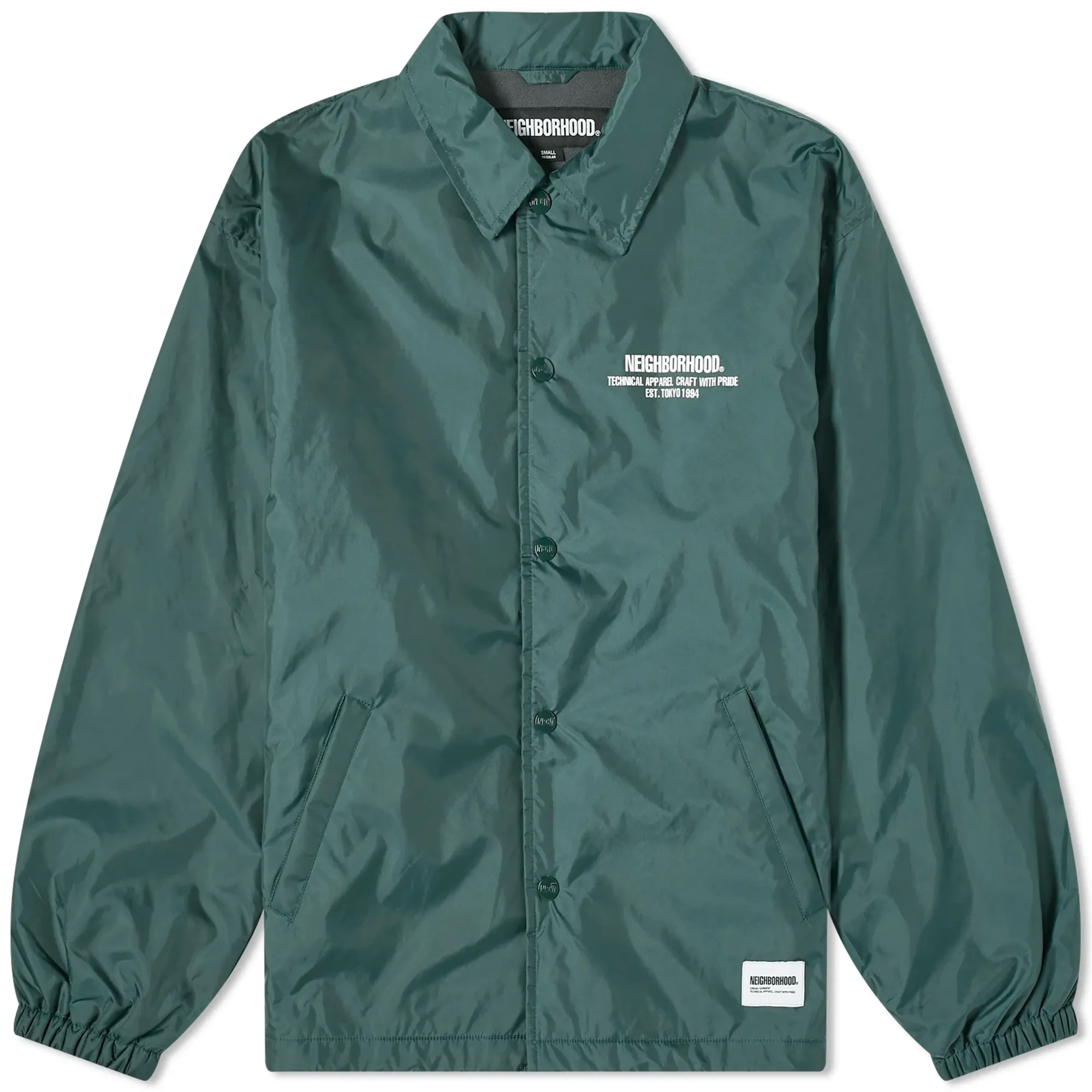 Neighborhood Men's Windbreaker Coach Jacket Green | 232TSNH-JKM01