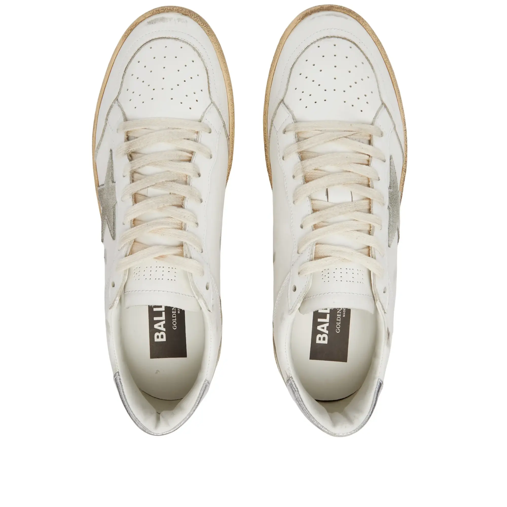 Golden Goose Women's Ball Star Sneaker White/Ice/Silver